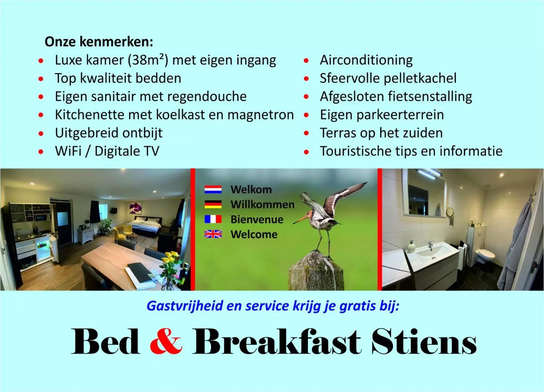 Logo/Certificate/Sign/Award in Bed & Breakfast Stiens (nabij Leeuwarden)