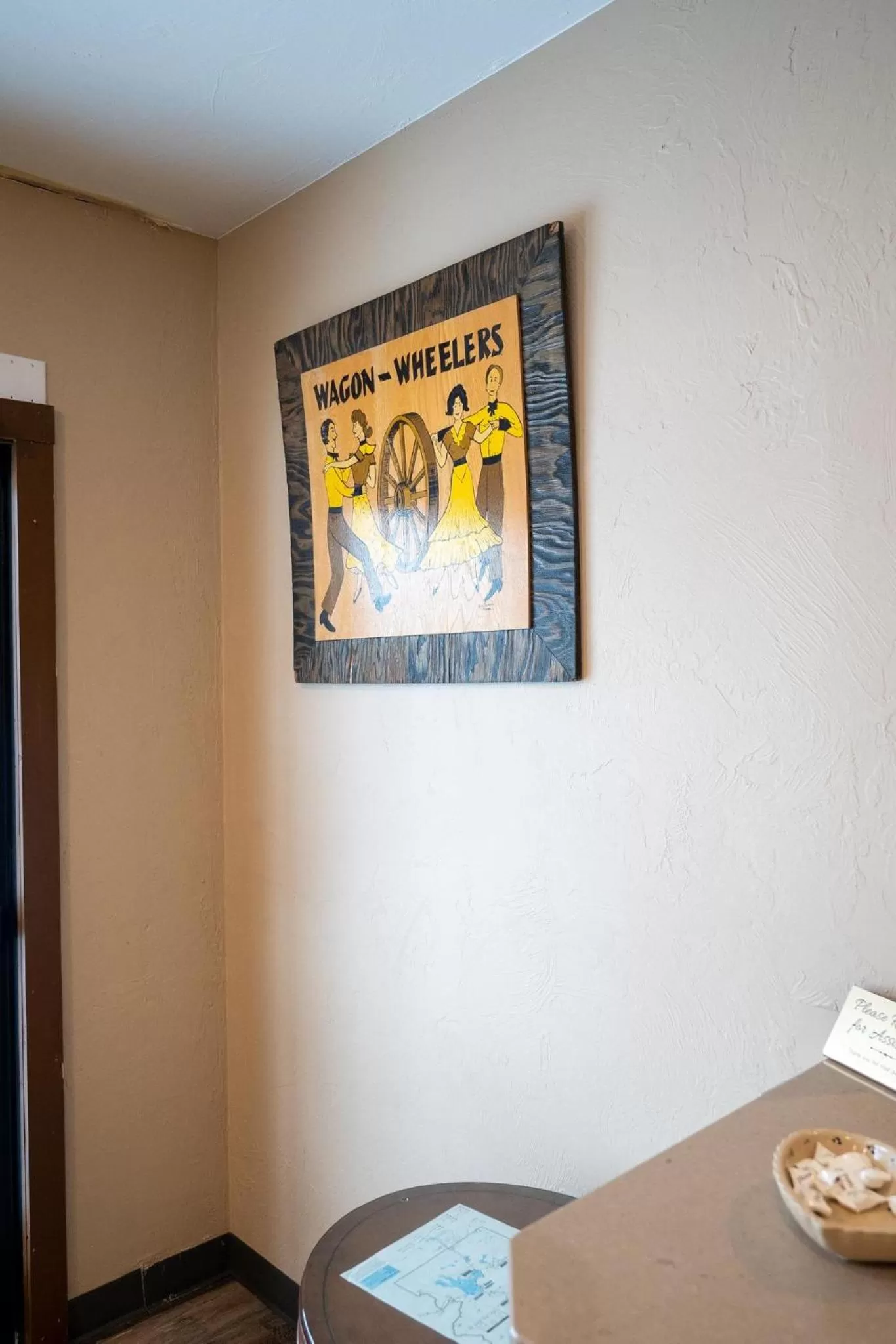 Decorative detail in Wagon Wheel Hotel