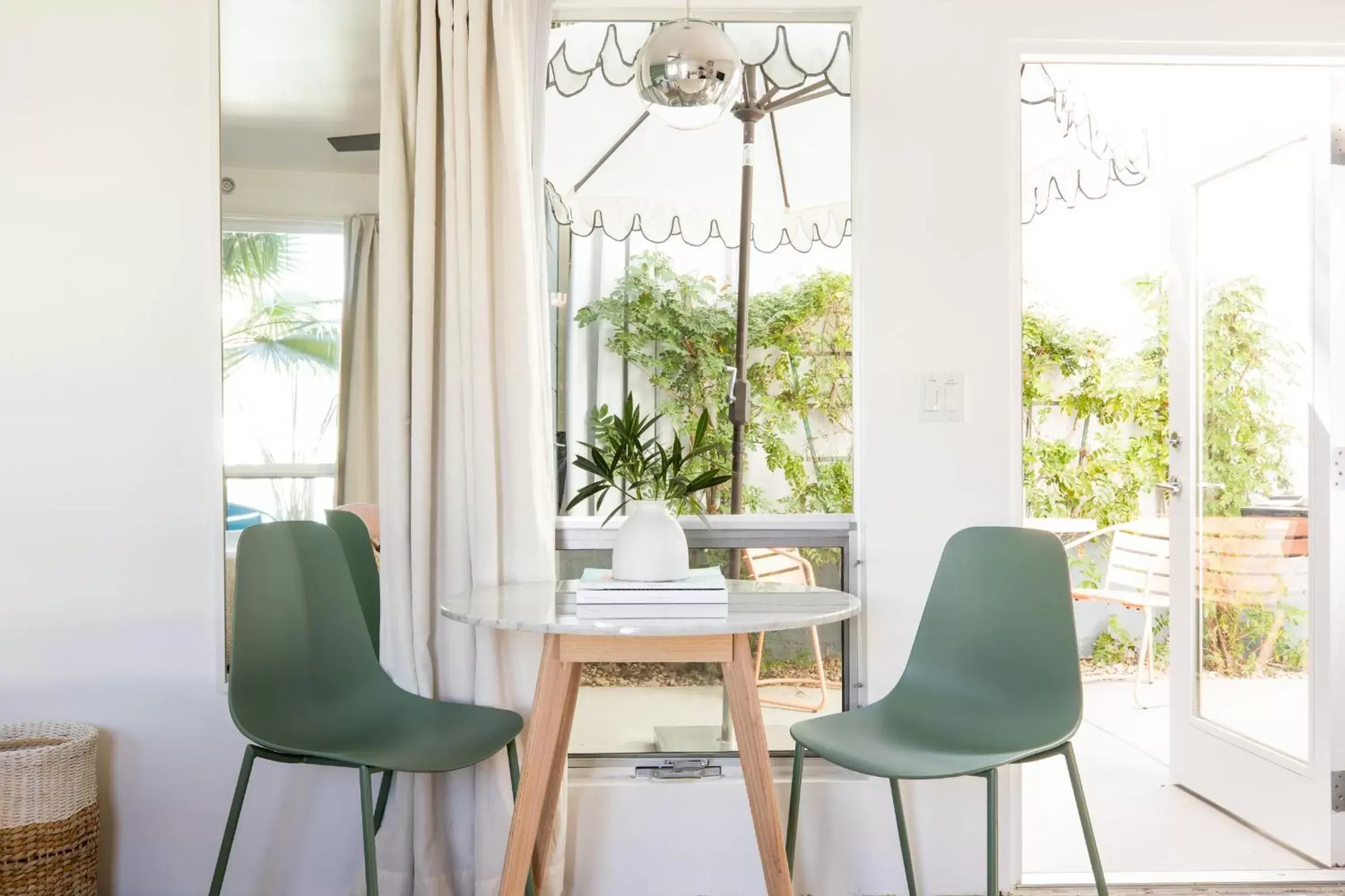 Seating area in The Wesley Palm Springs