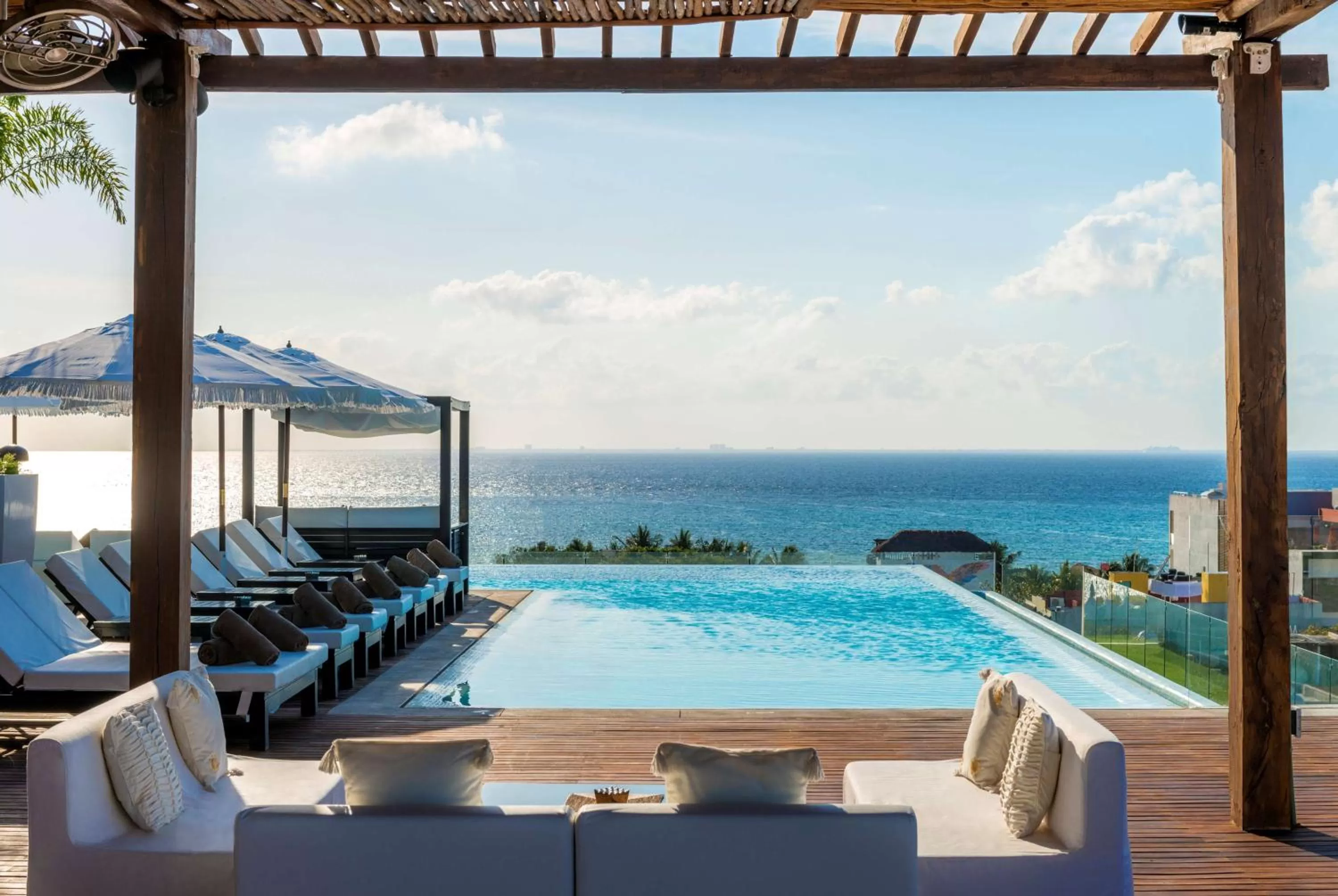 Pool view in The Fives Downtown Hotel & Residences, Curio Collection by Hilton