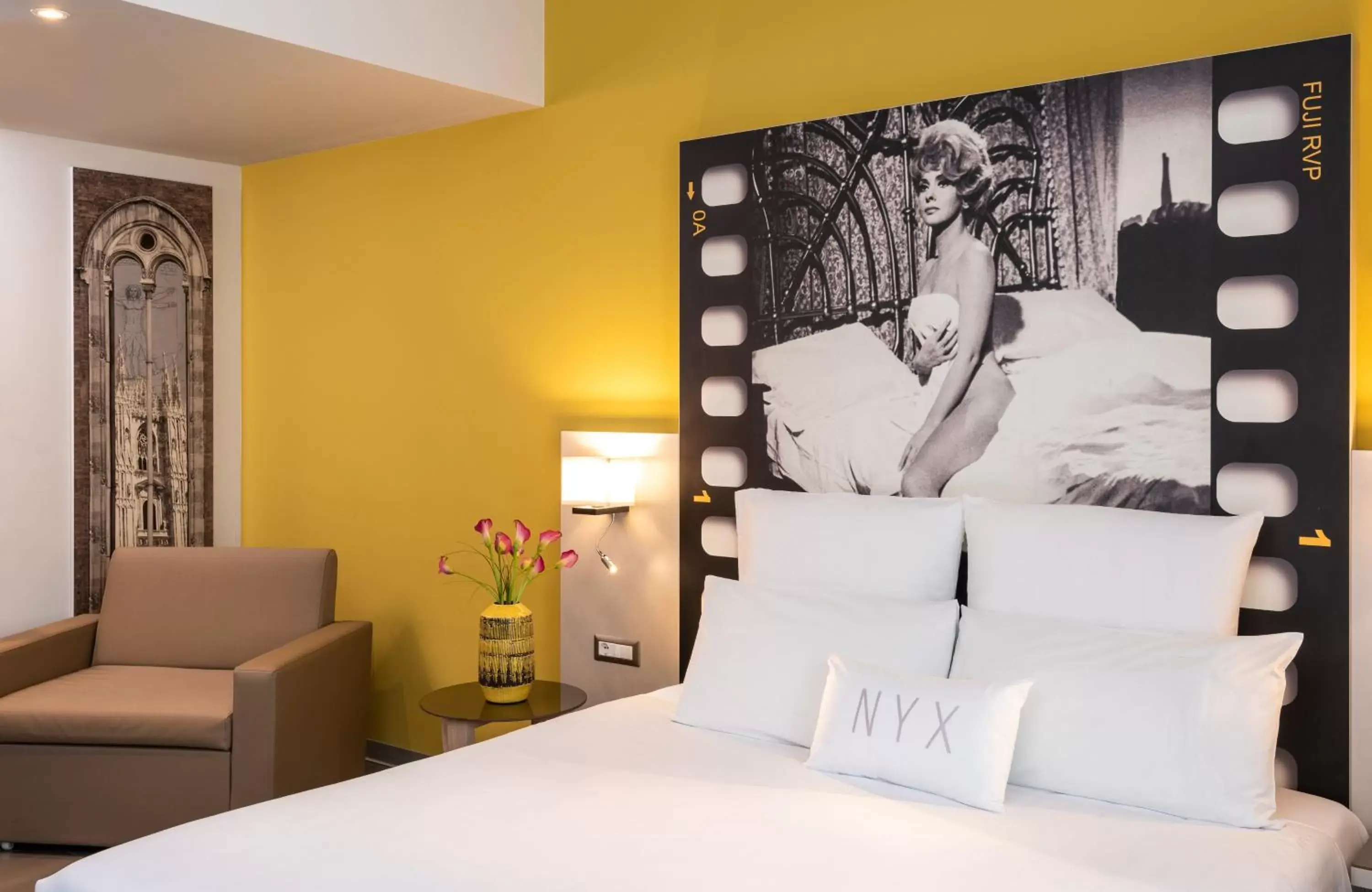 Bedroom, Bed in NYX Hotel Milan by Leonardo Hotels
