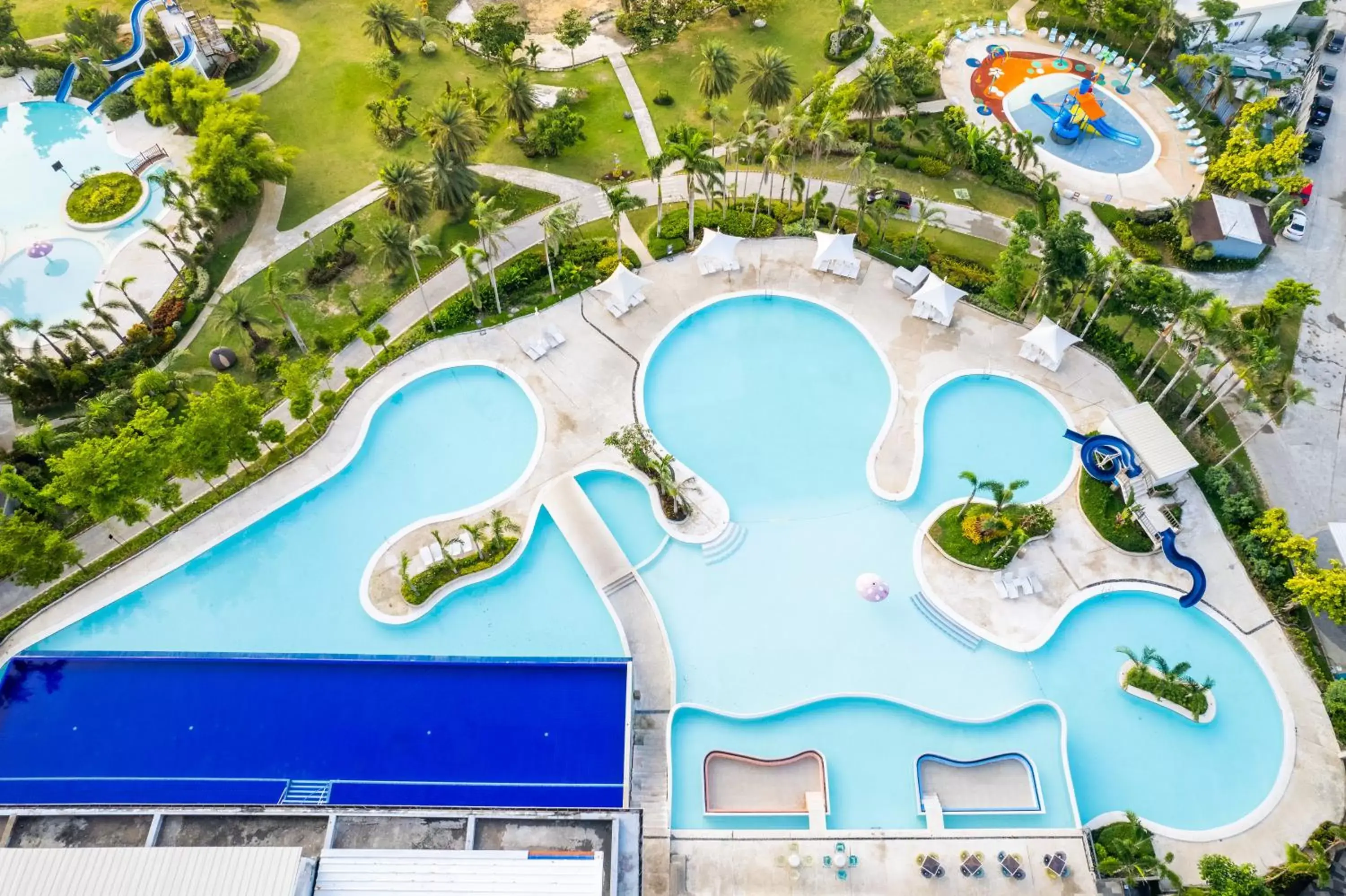 Swimming pool, Bird's-eye View in Solea Mactan Resort