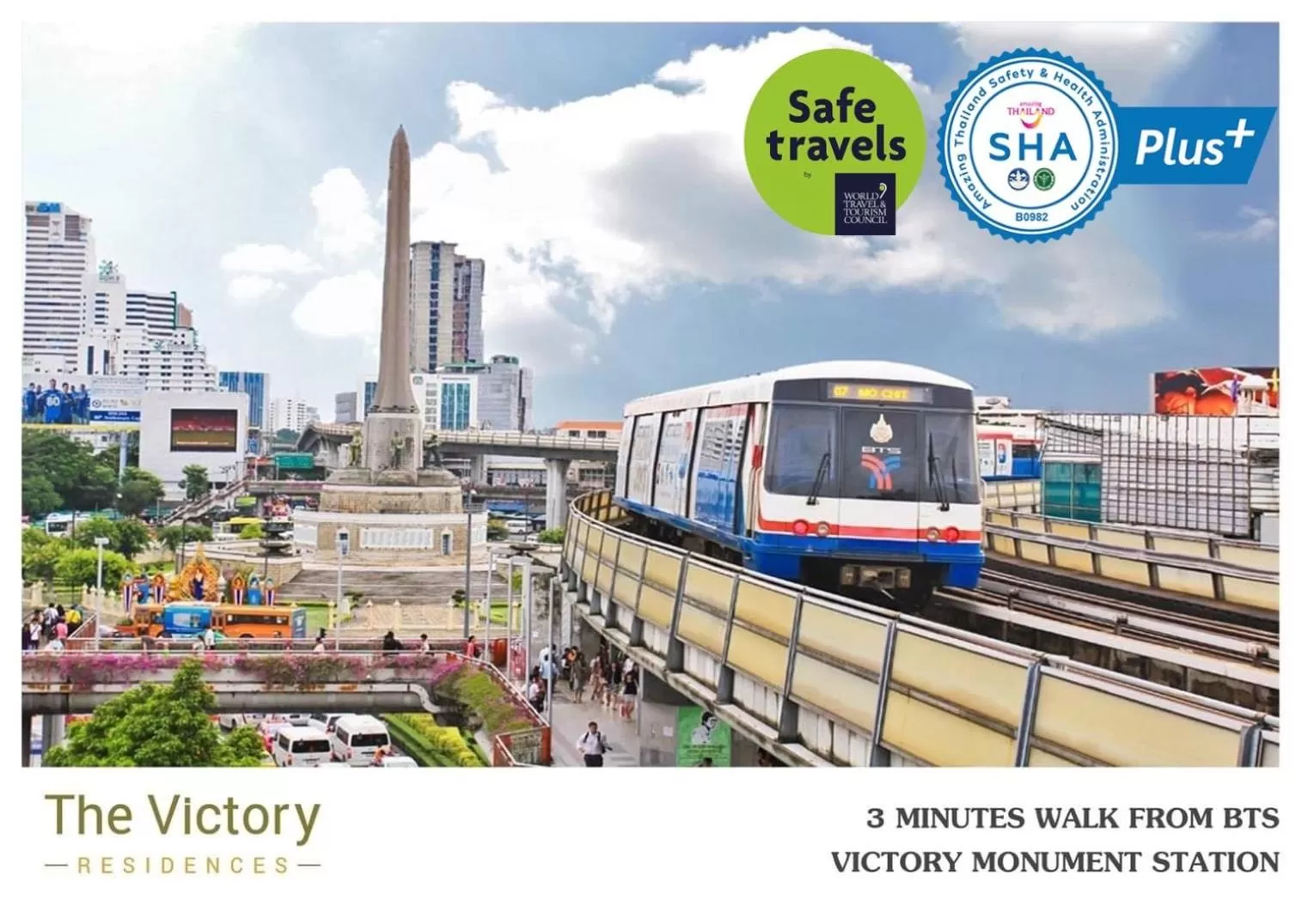 City view in The Victory Residences Bangkok