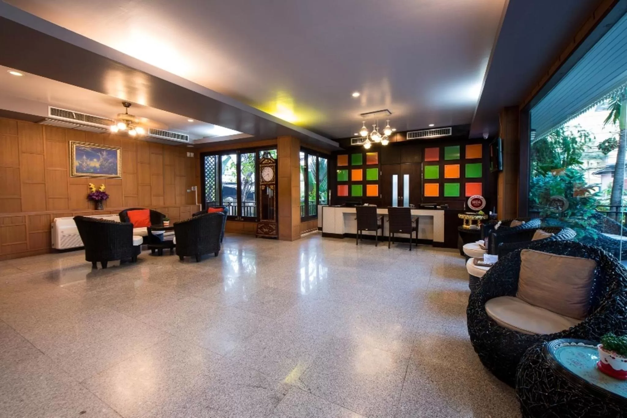 Lobby or reception in Diamond Park Inn Chiangrai & Resort