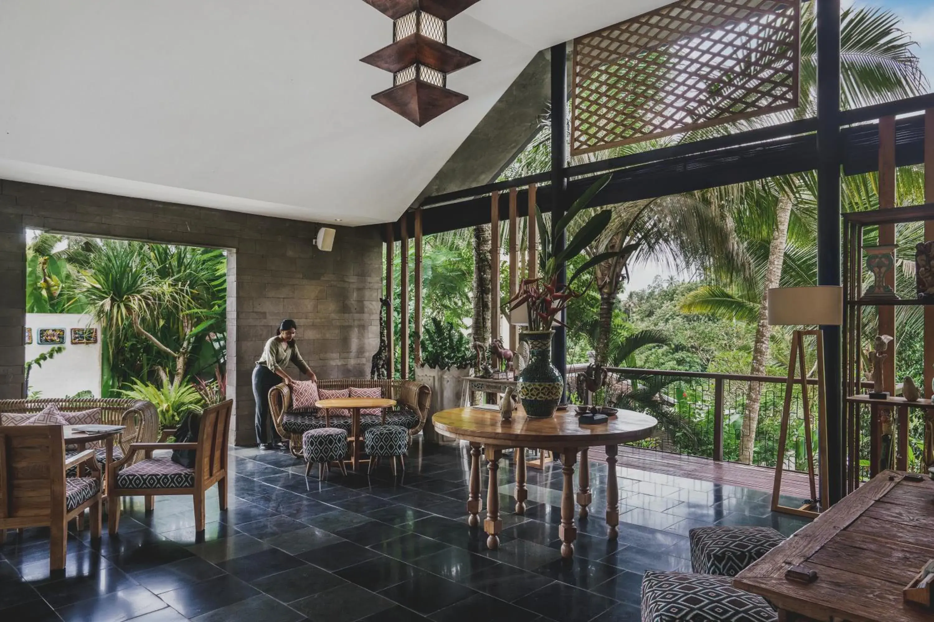 Lobby or reception, Restaurant/Places to Eat in Amora Ubud Boutique Villas