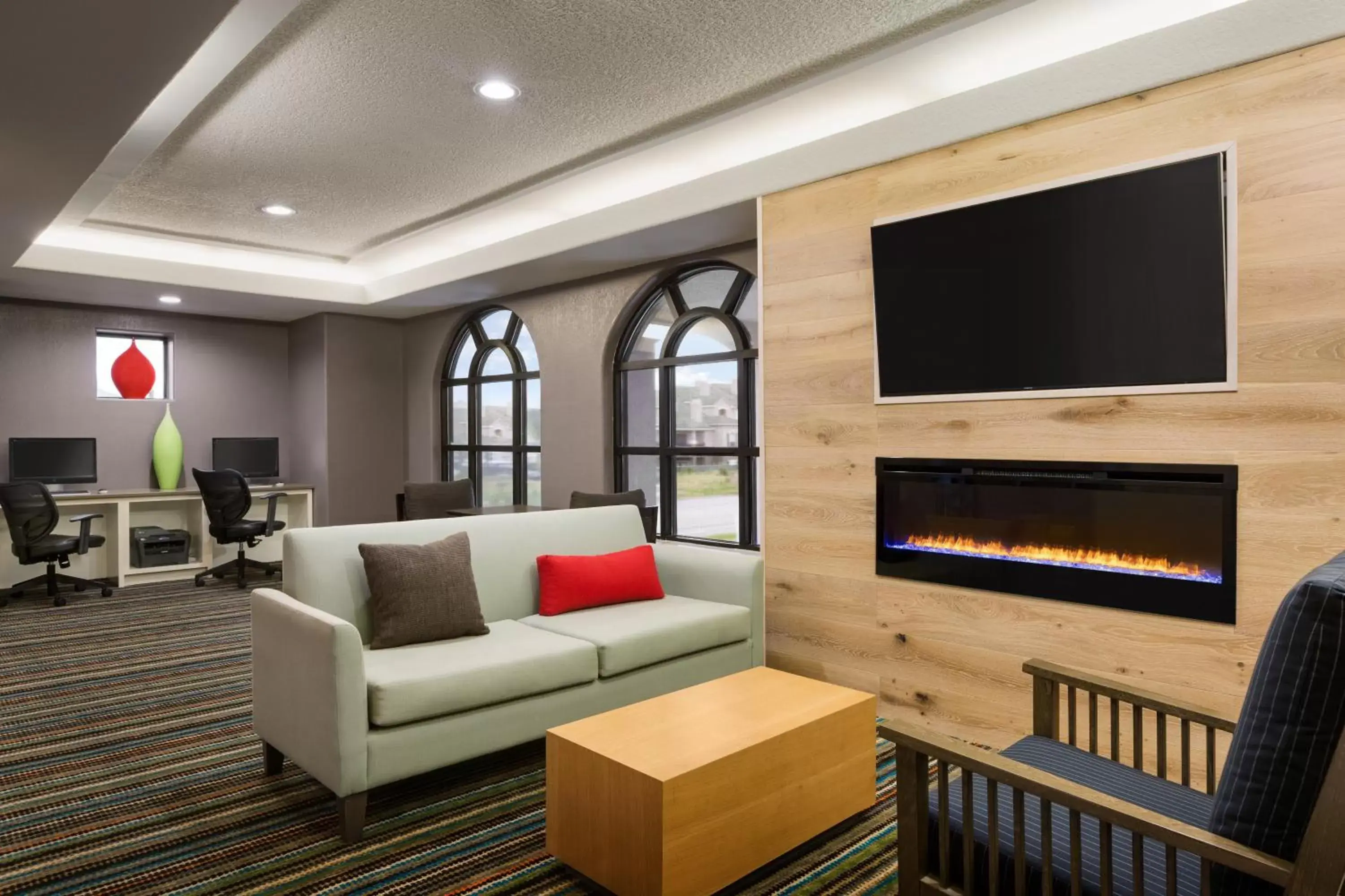 Communal lounge/ TV room, Seating Area in Country Inn & Suites by Radisson, Houston Northwest, TX