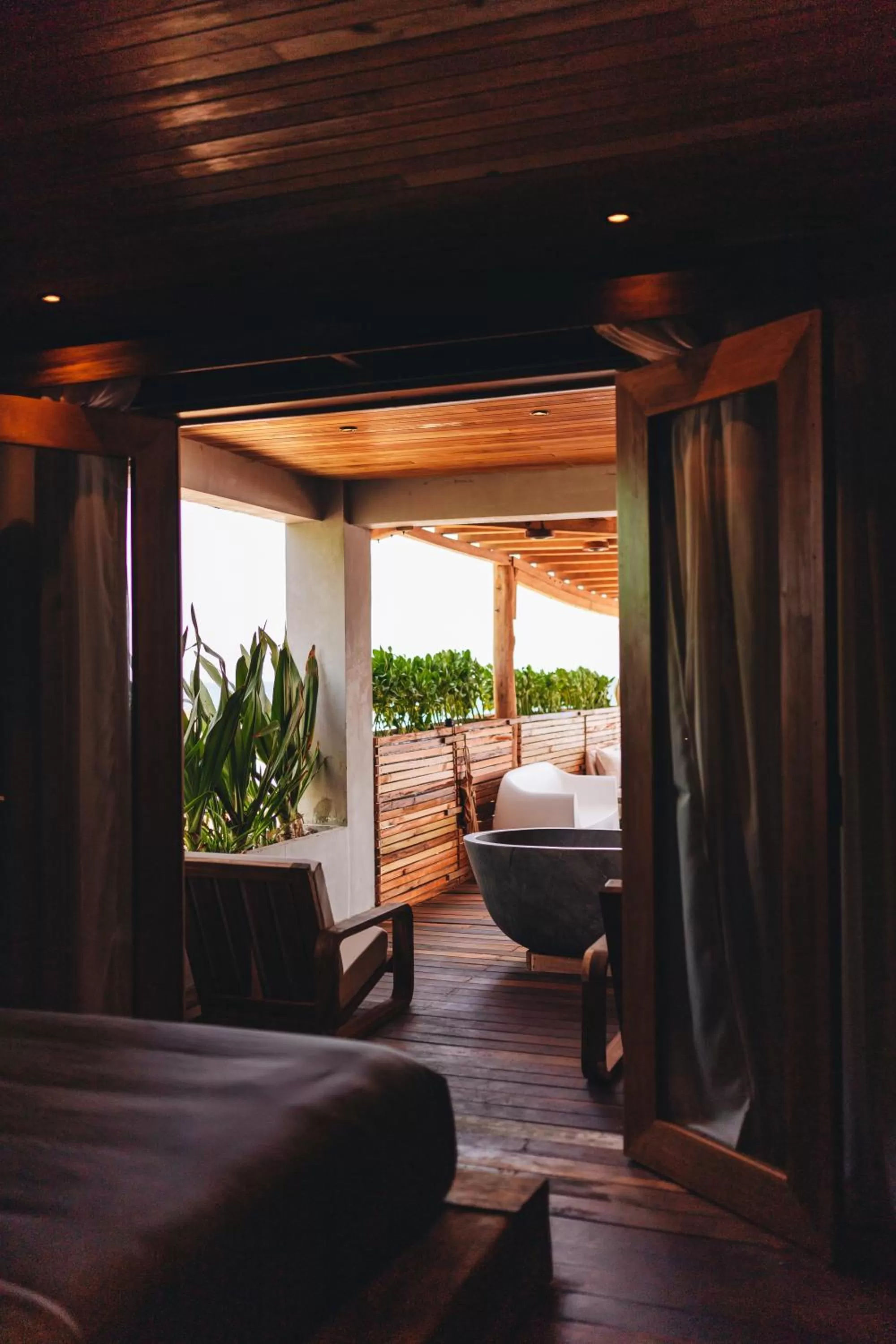 Bed in Naked Hotel Zipolite -Adults Only-