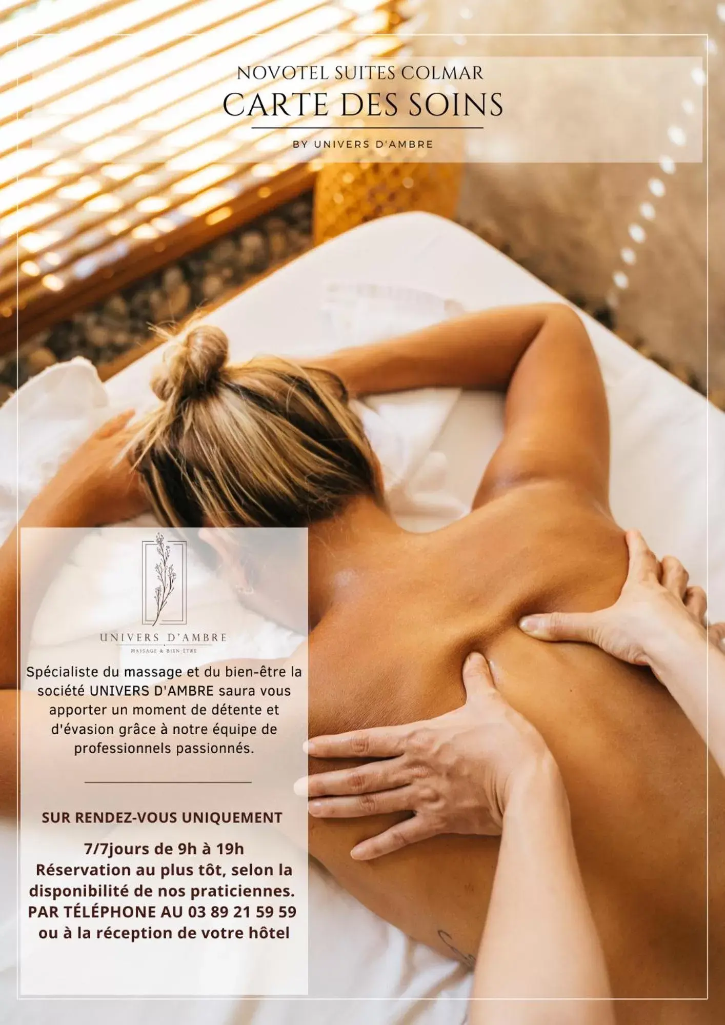 Massage in Novotel Suites Colmar Centre