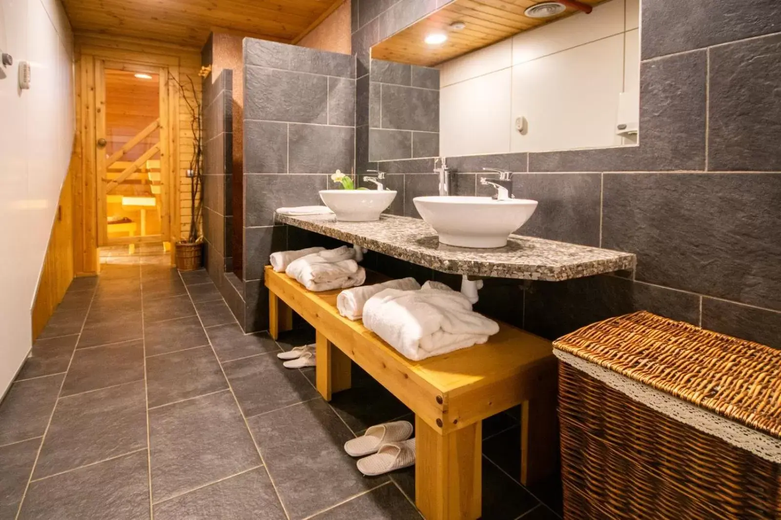 Sauna, Bathroom in Hotel Somlom - ECO Friendly Montseny