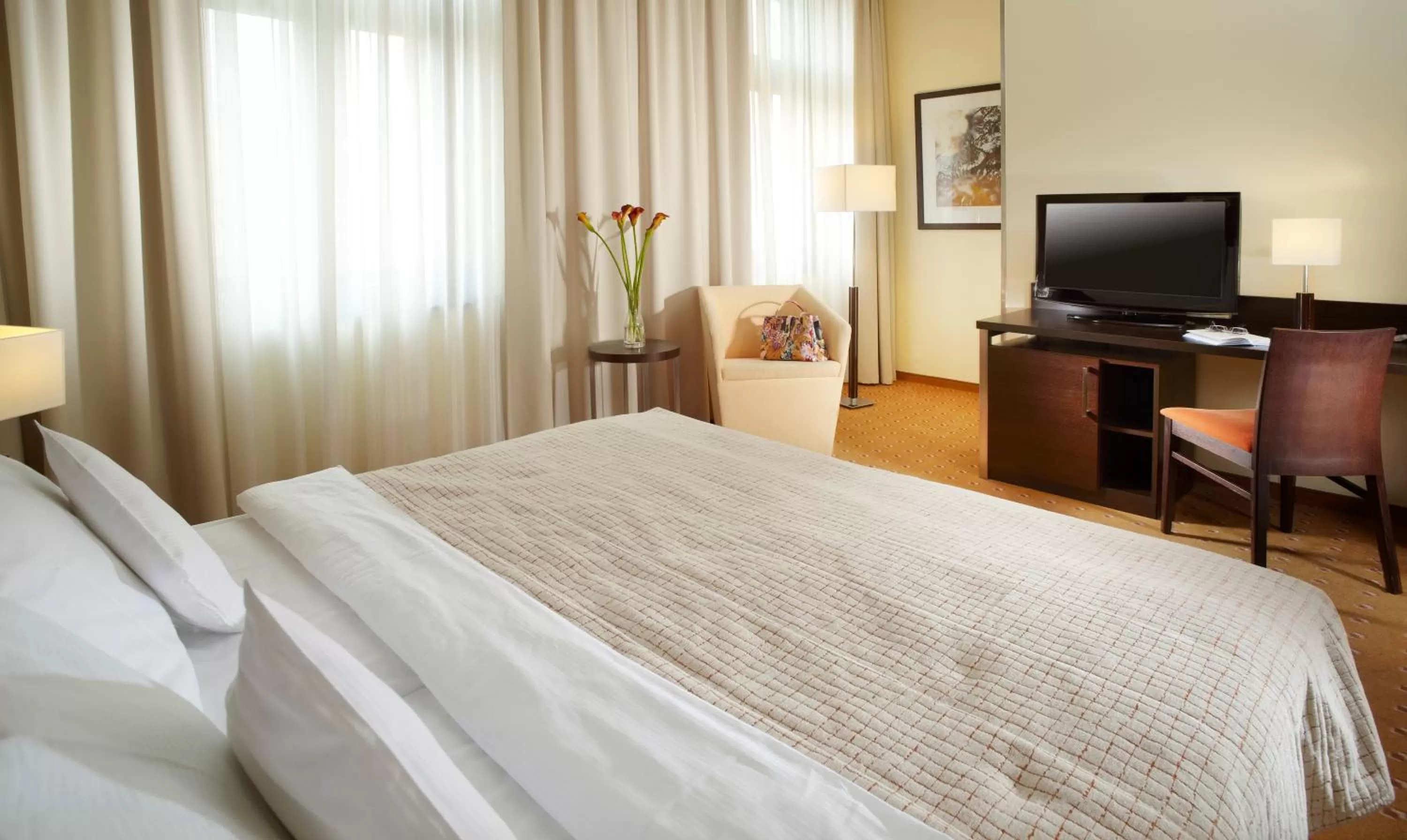 Bed in Clarion Hotel Prague City