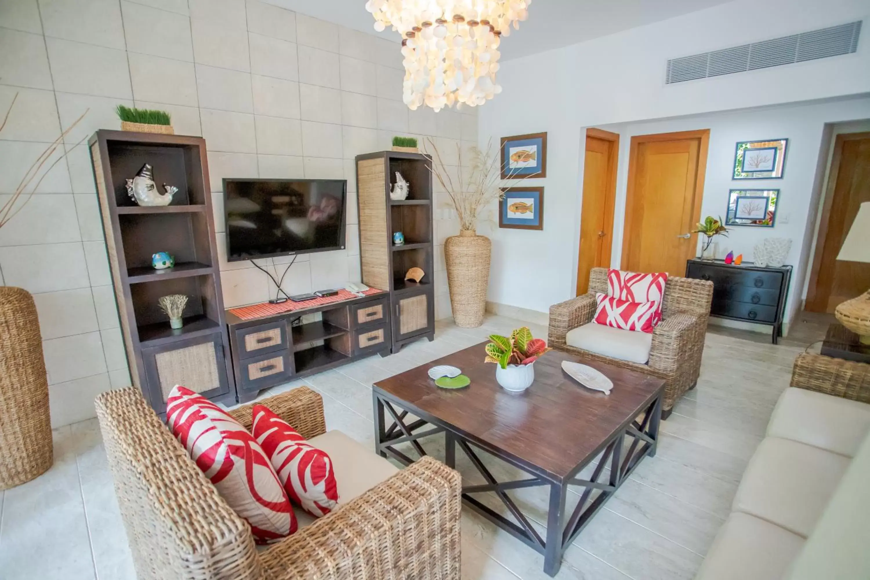 Living room, Dining Area in Xeliter Balcones del Atlantico - Las Terrenas