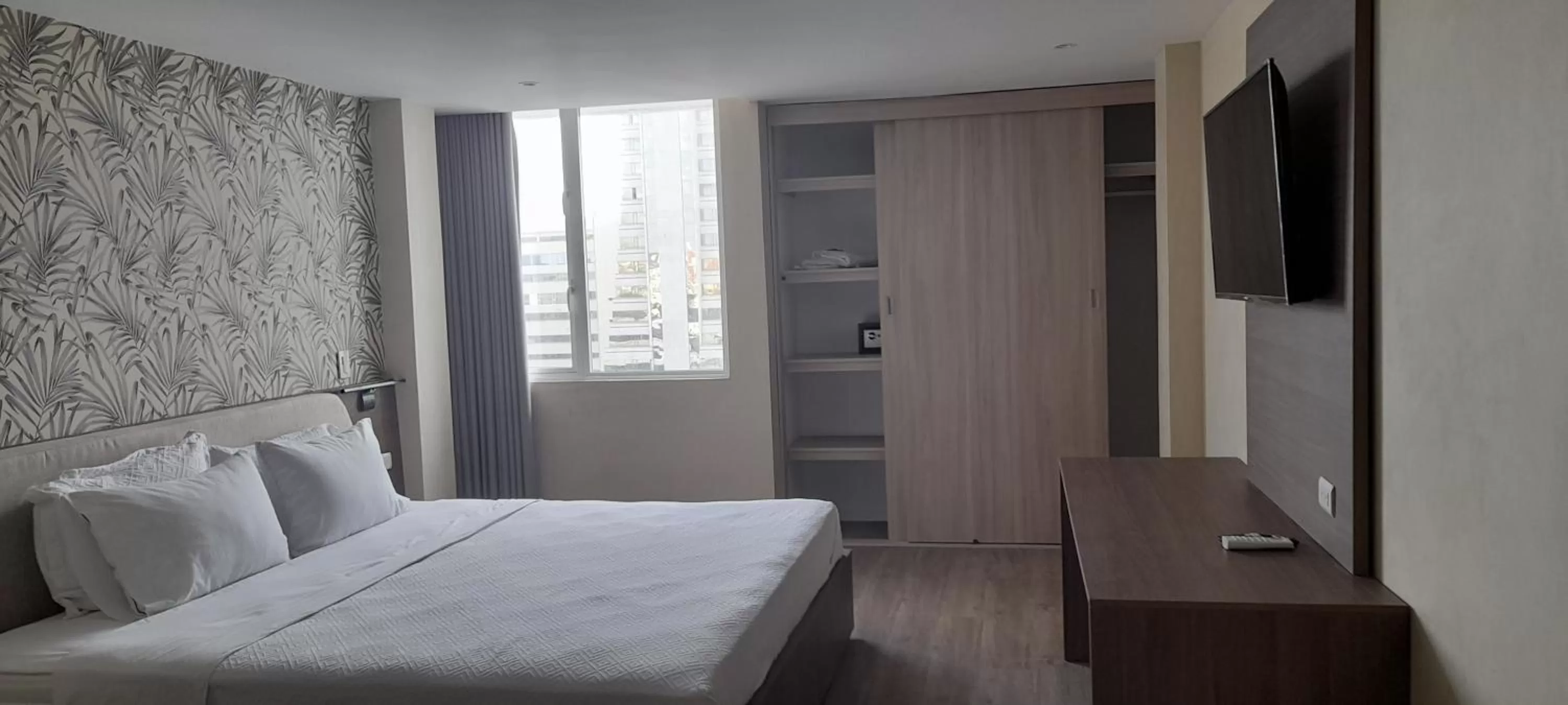 Bed in Eslait Hotel & Apartamentos