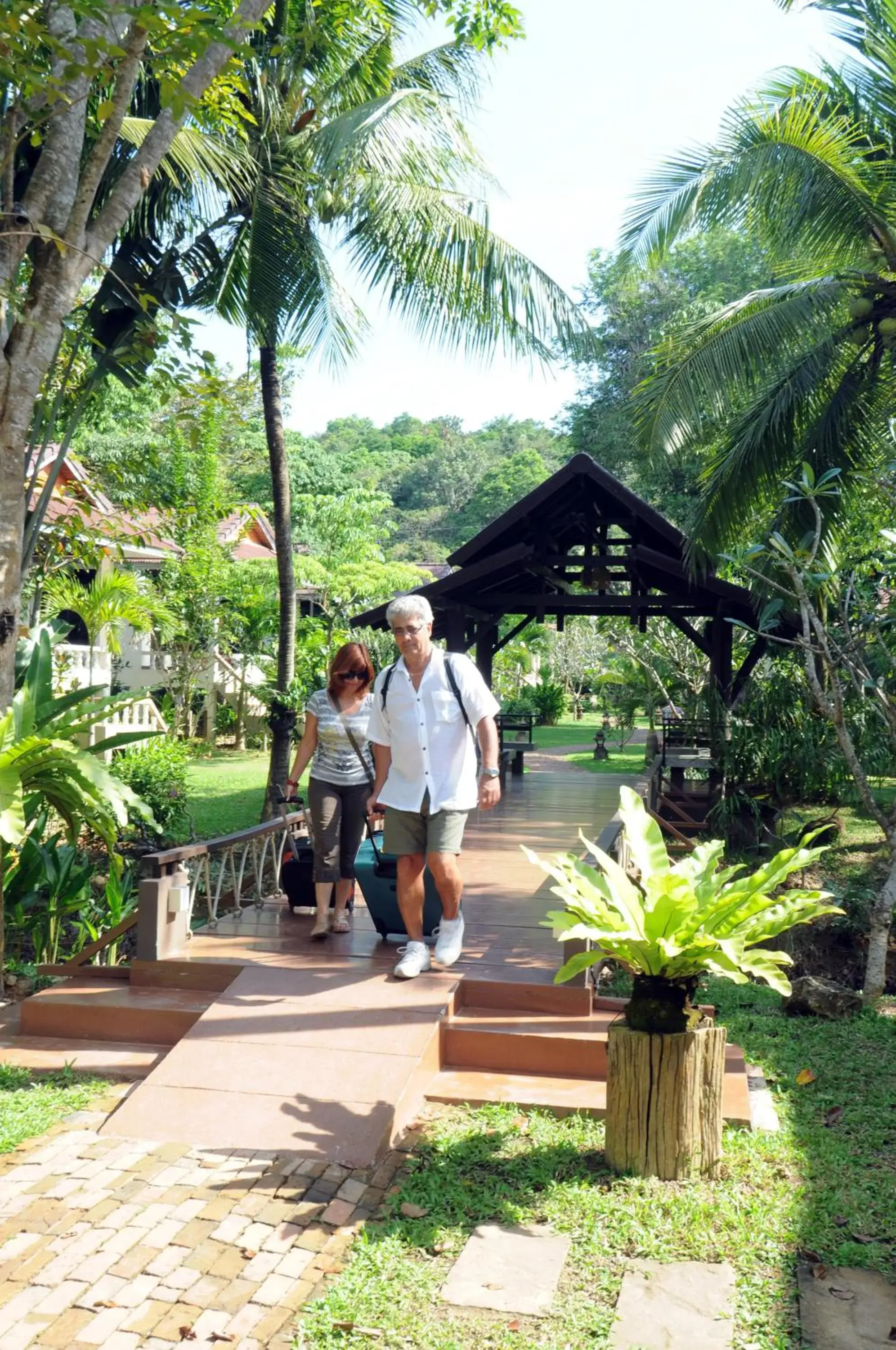 group of guests in Clean Beach Resort