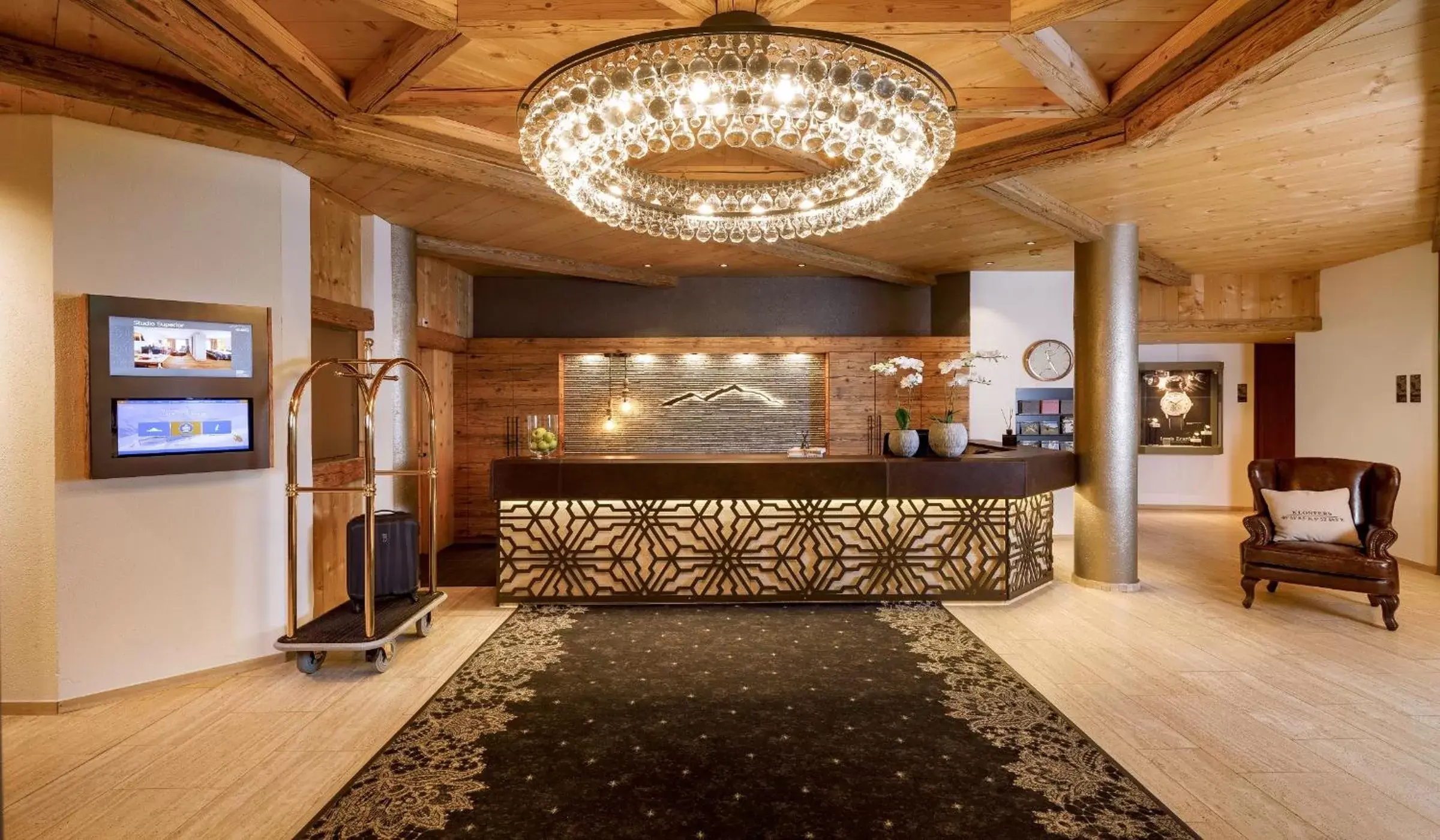 Lobby or reception, Lobby/Reception in Hotel Piz Buin Klosters