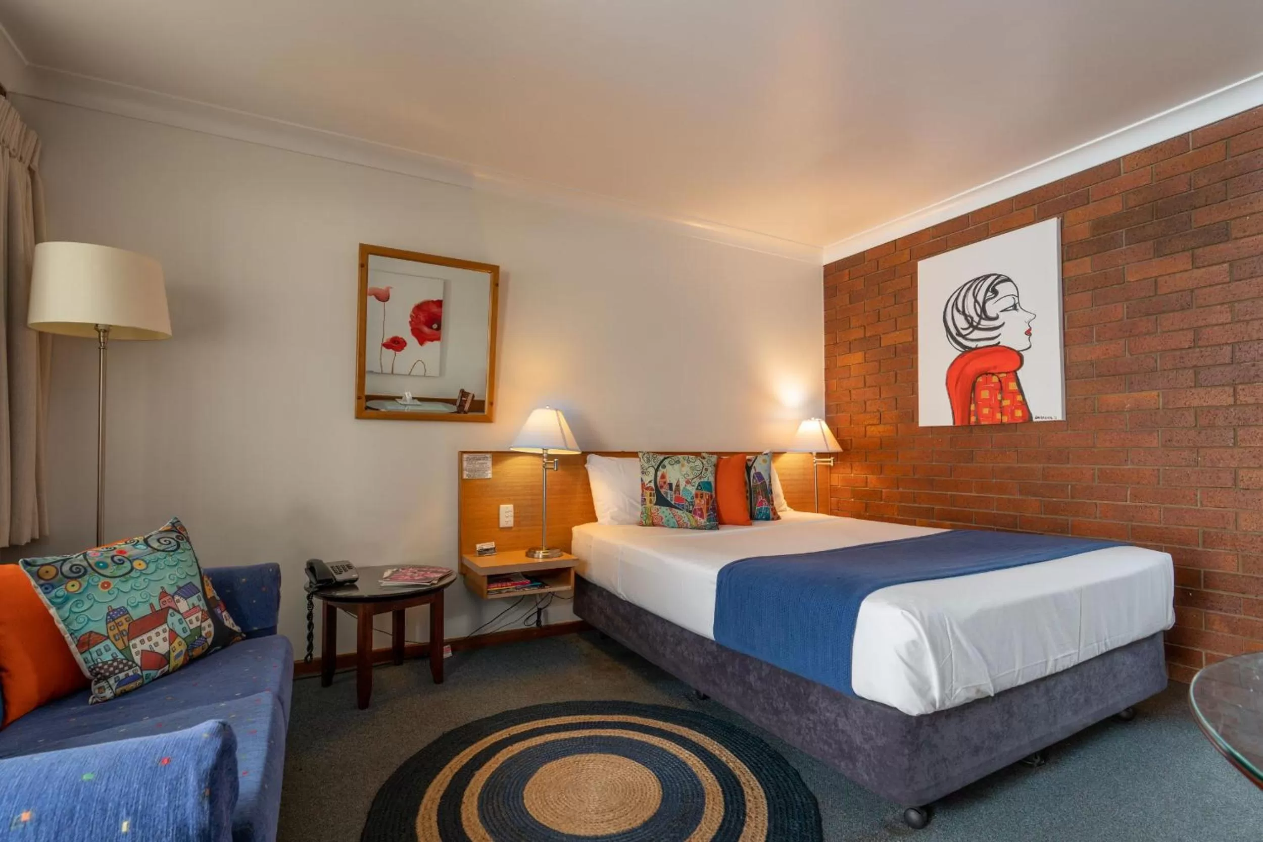 Bedroom, Bed in Country Pathfinder Motor Inn