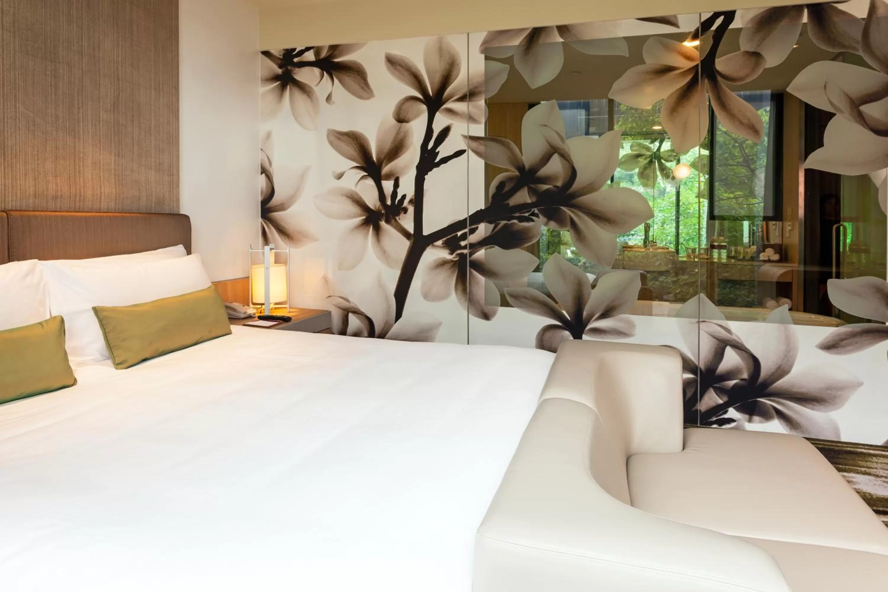 Bed in Crowne Plaza Changi Airport by IHG