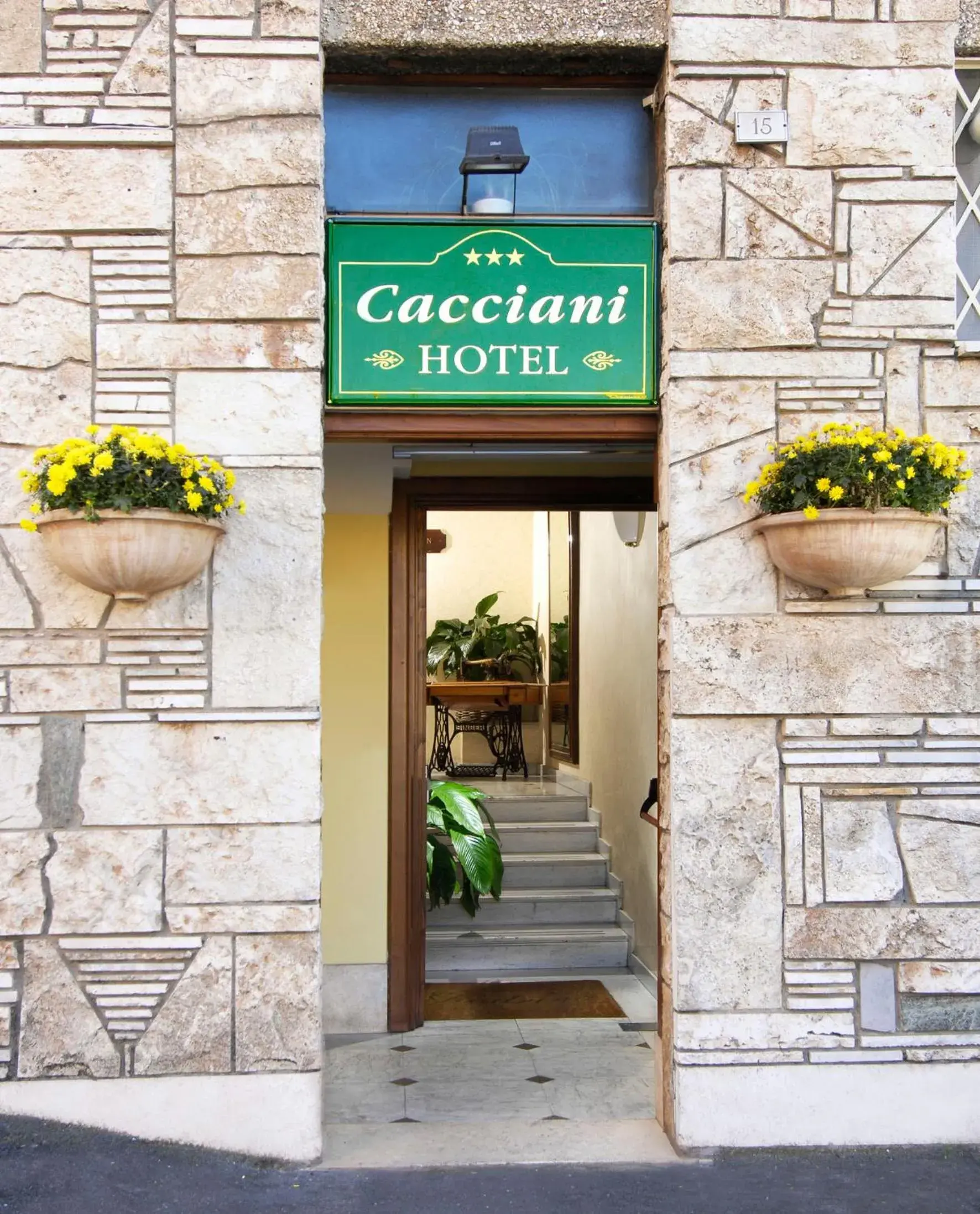 Facade/entrance in Hotel Cacciani Facade/entrance in Hotel Cacciani