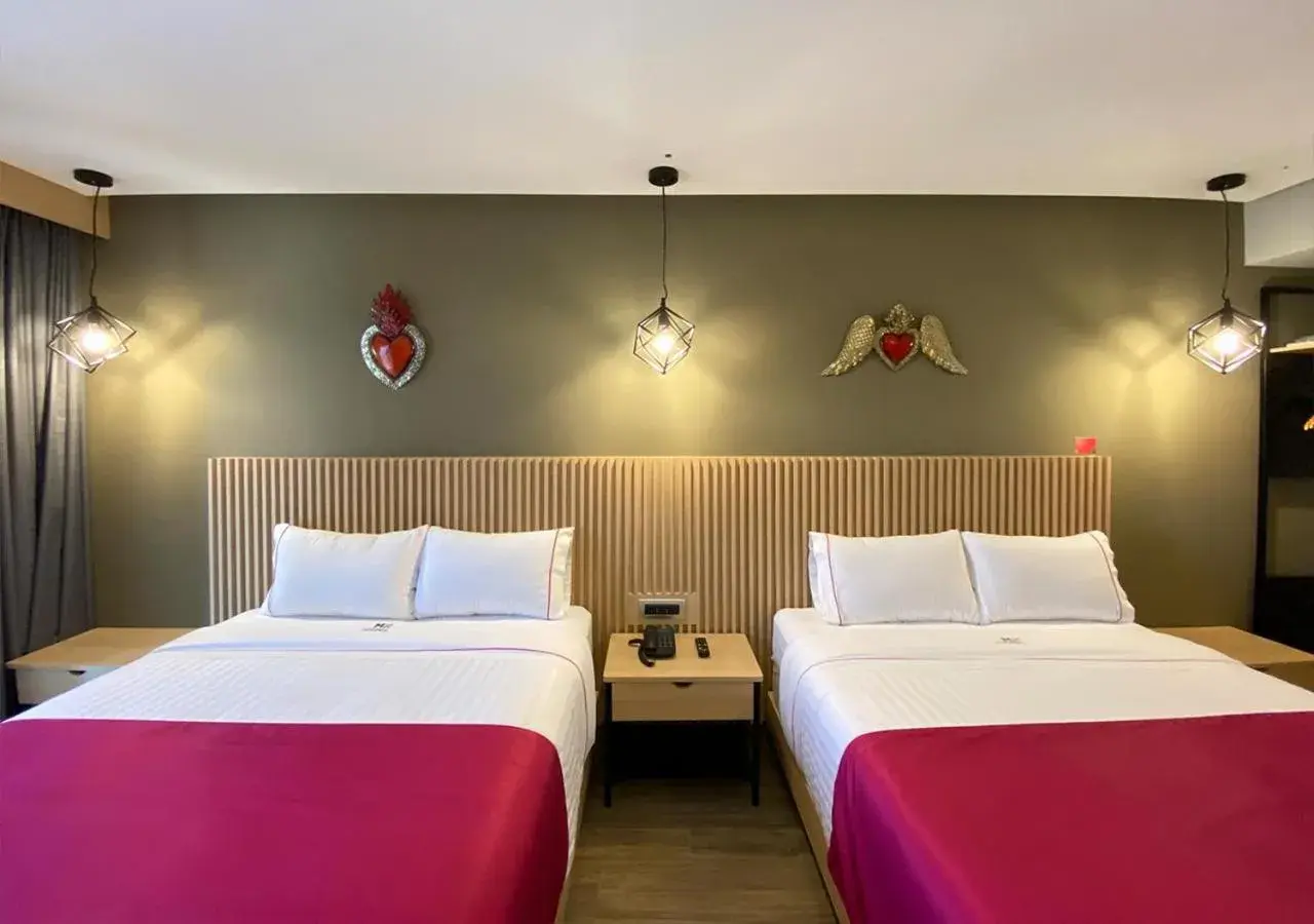 Bed in Hotel MX San Miguel de Allende