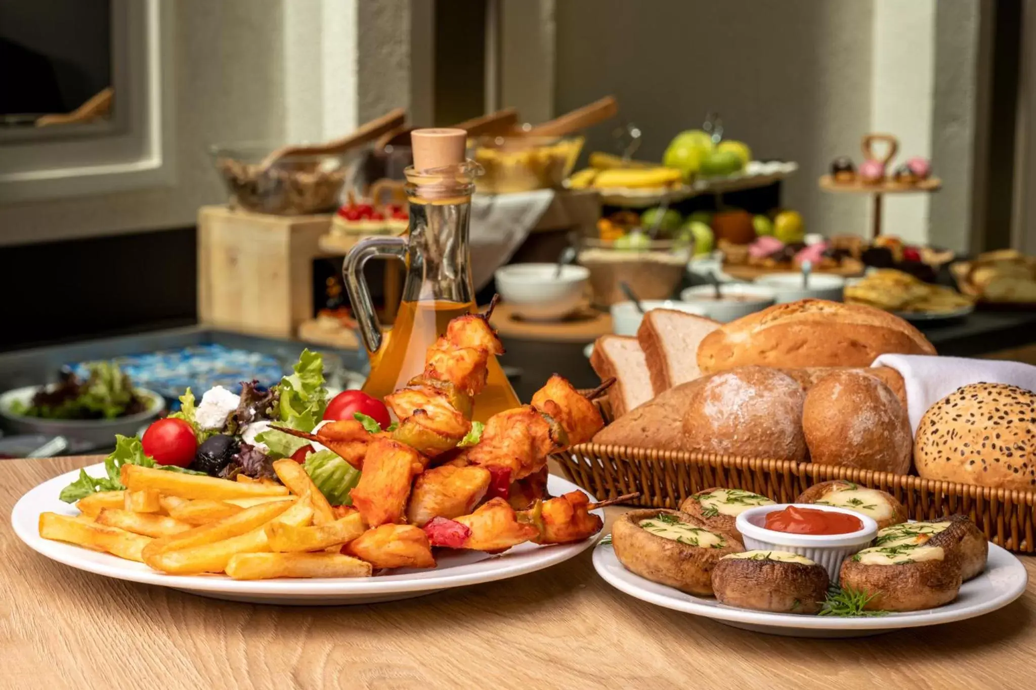 Buffet breakfast, Food in Citadines City Centre Tbilisi Apart`hotel