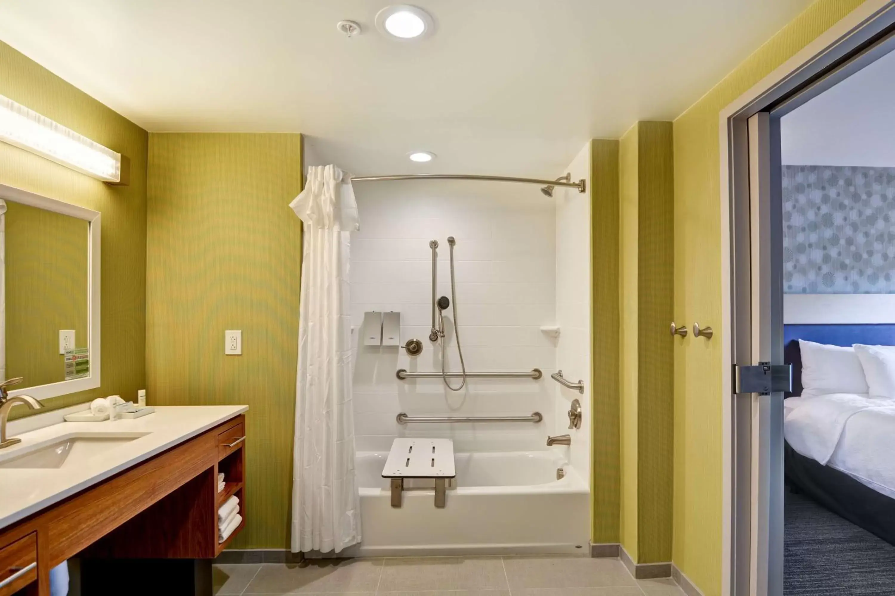 Bathroom in Home2 Suites By Hilton Winston-Salem Hanes Mall