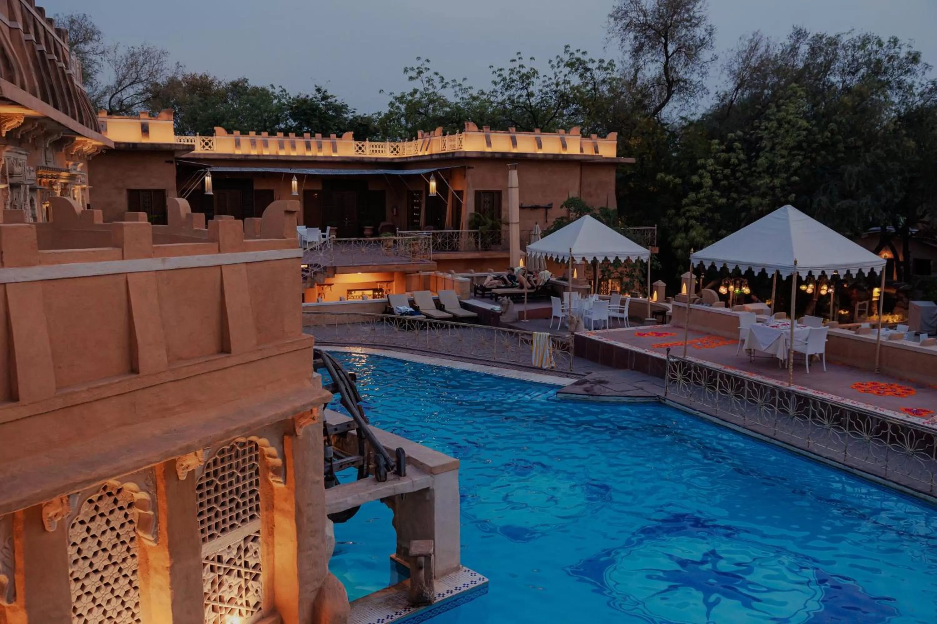 Swimming pool in Ajit Bhawan - A Palace Resort