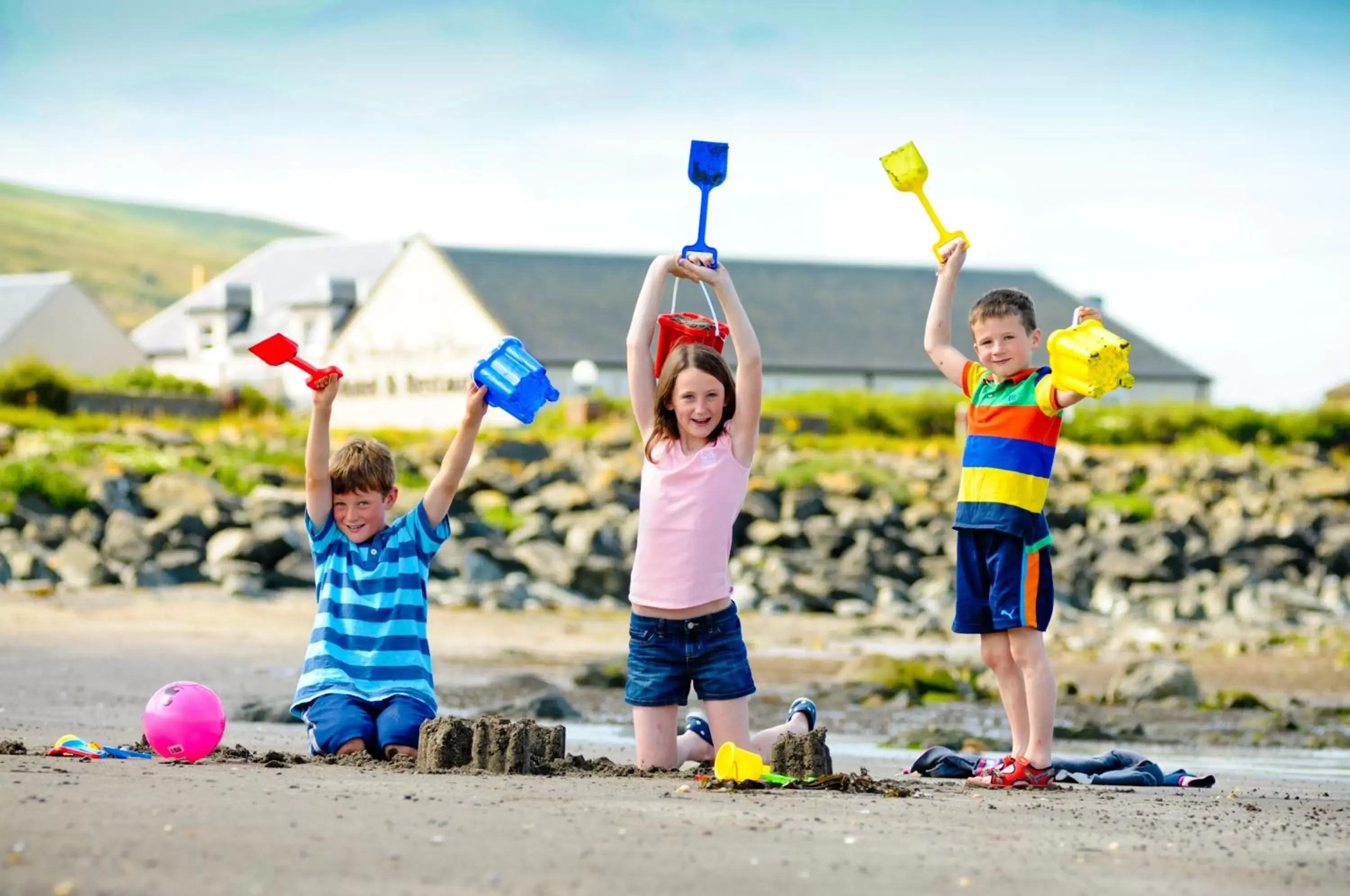 Beach, Children in Woodland Bay Hotel