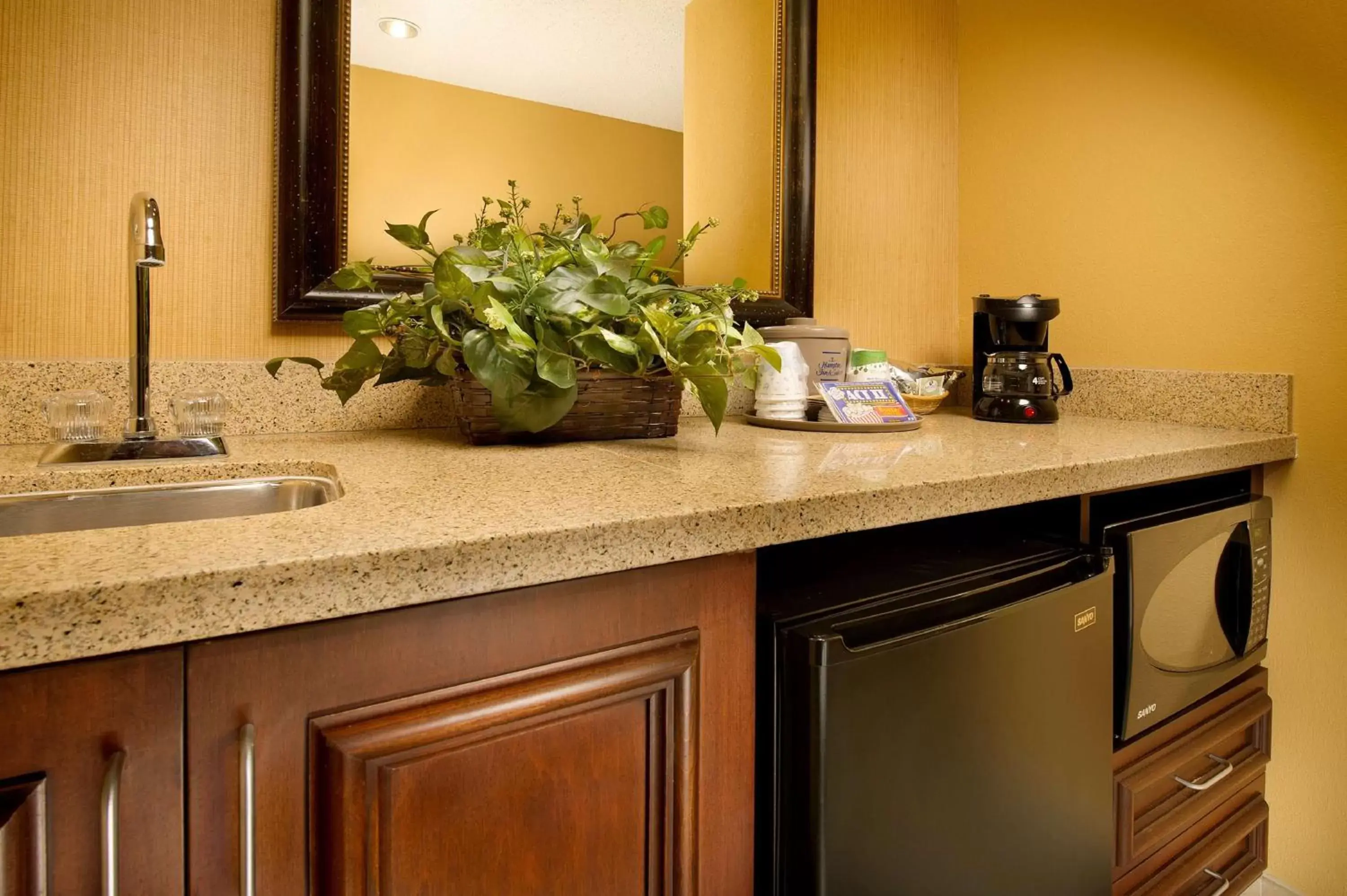 Kitchen or kitchenette in Hampton Inn and Suites San Antonio Airport