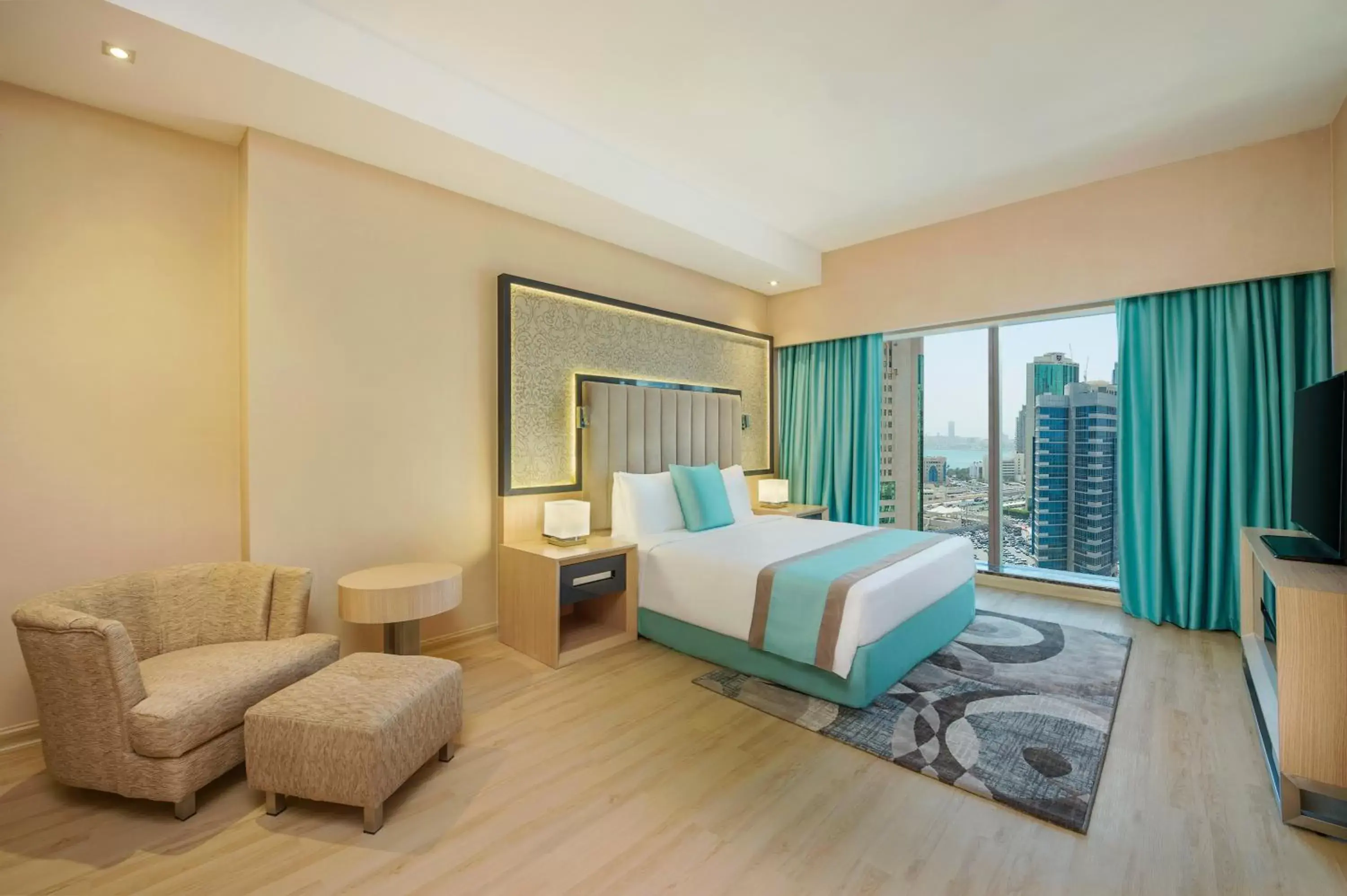 Bed in Wyndham Doha West Bay