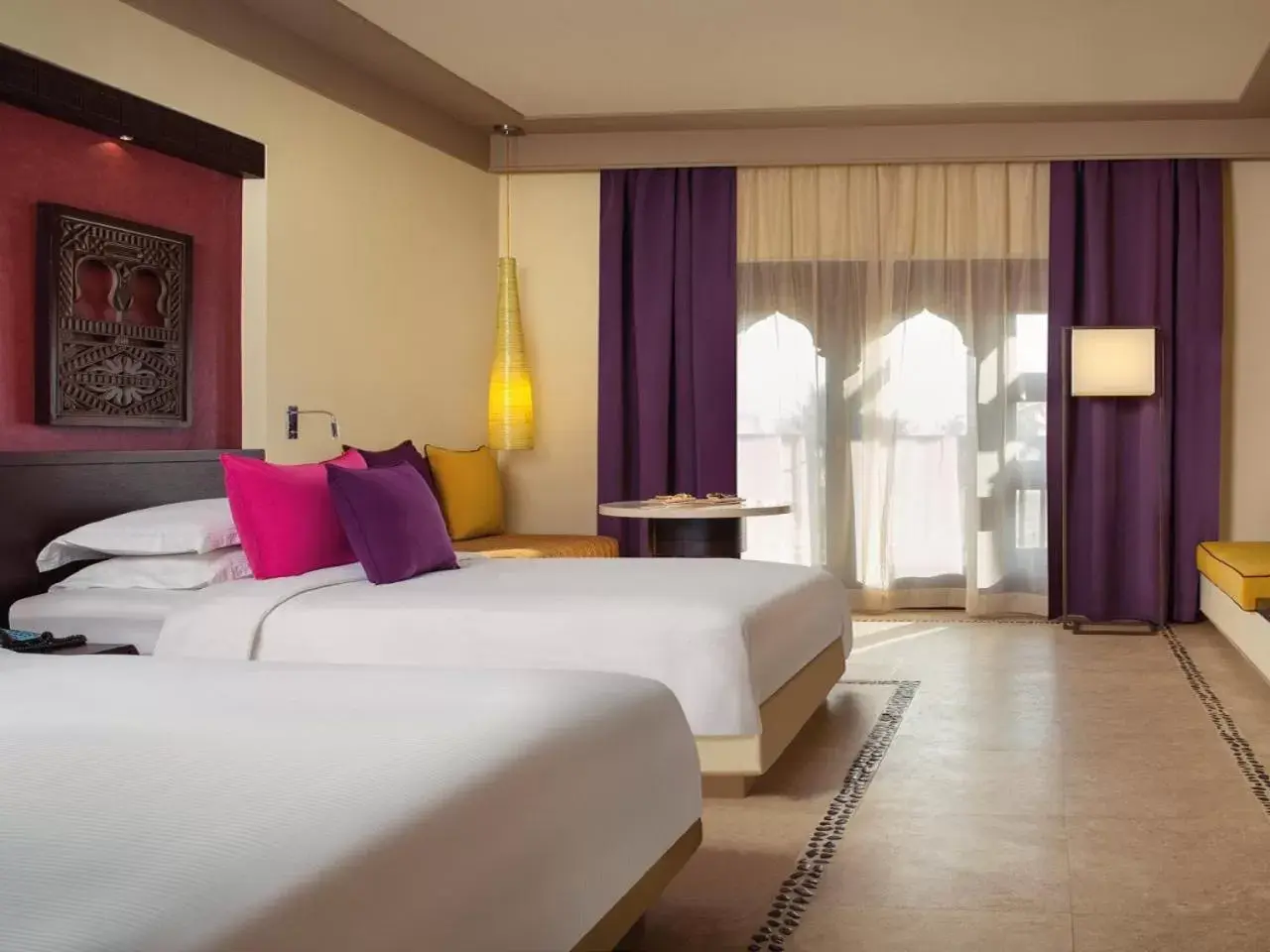 Bed in Salalah Rotana Resort