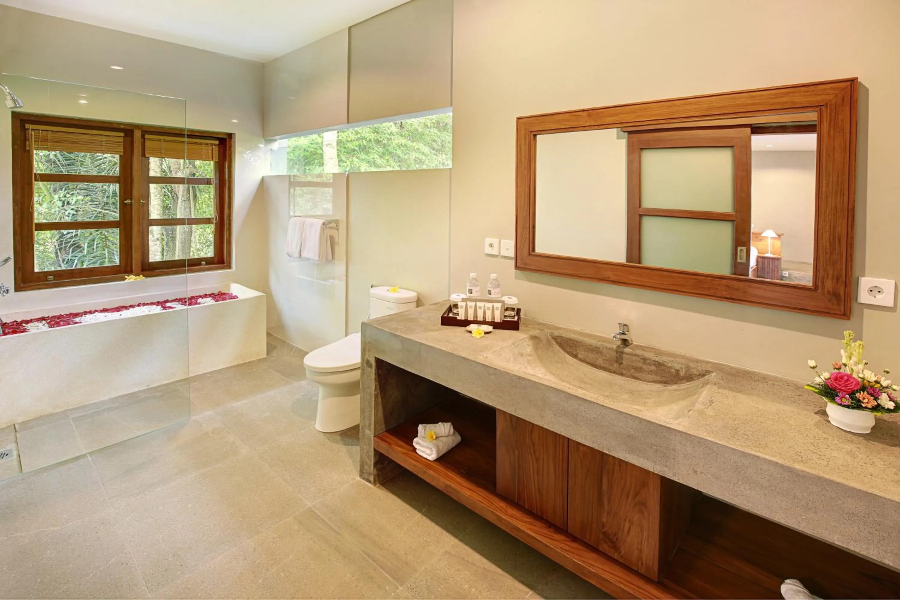 Bathroom in Sativa Villas Ubud with Private Pool
