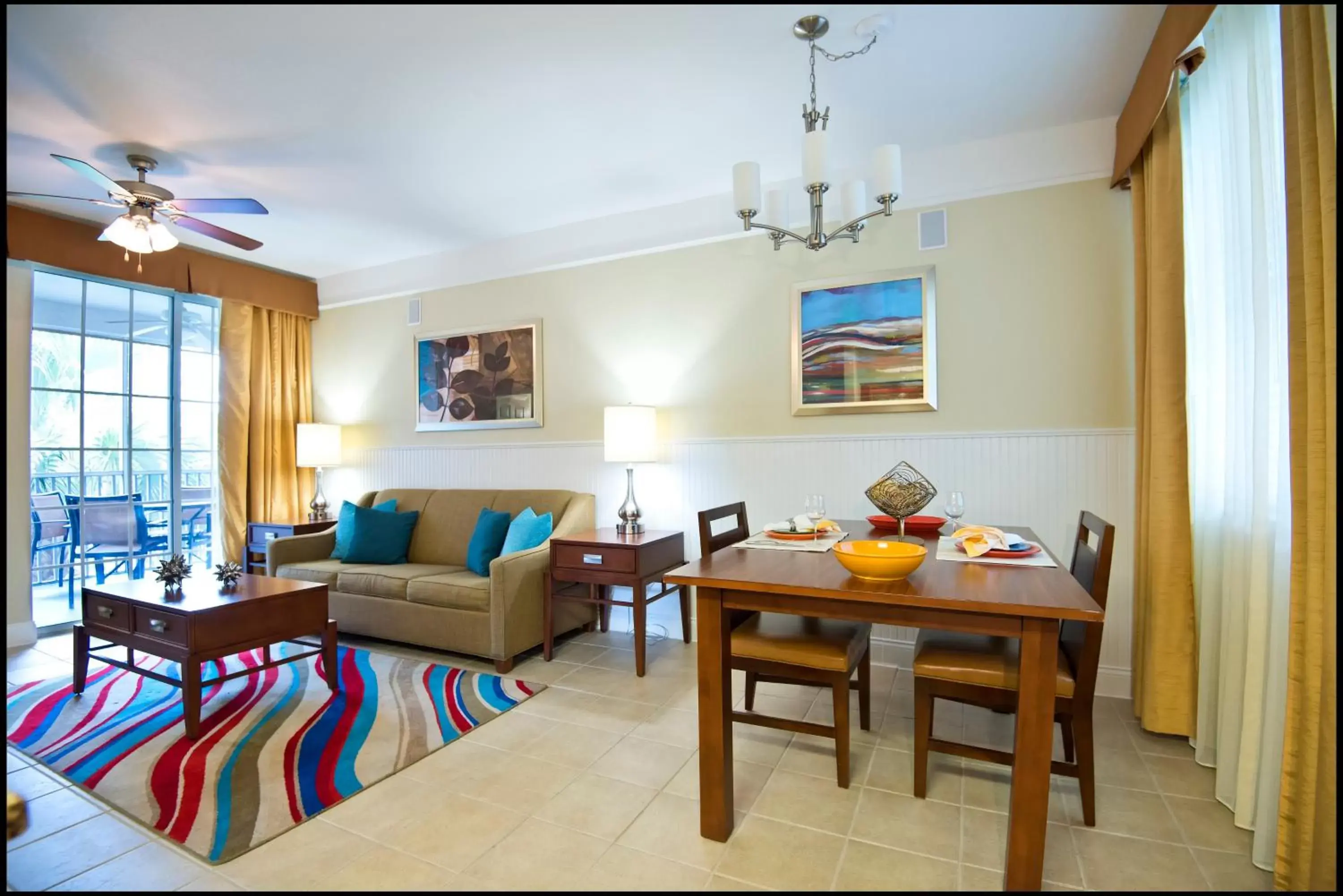 Living room, Seating Area in Calypso Cay Vacation Villas