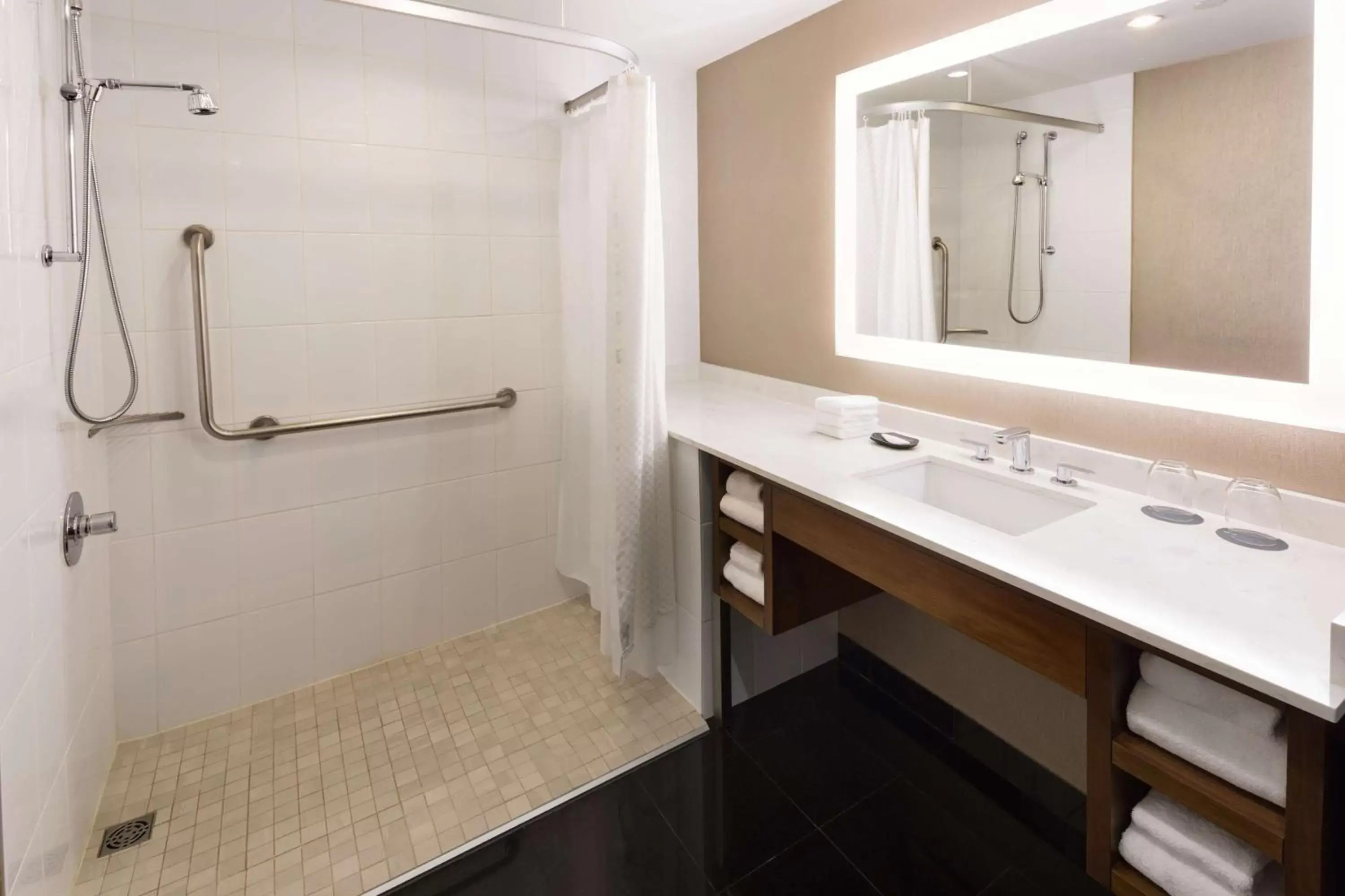 Bathroom in Hilton Vancouver Downtown, BC, Canada Bathroom in Hilton Vancouver Downtown, BC, Canada