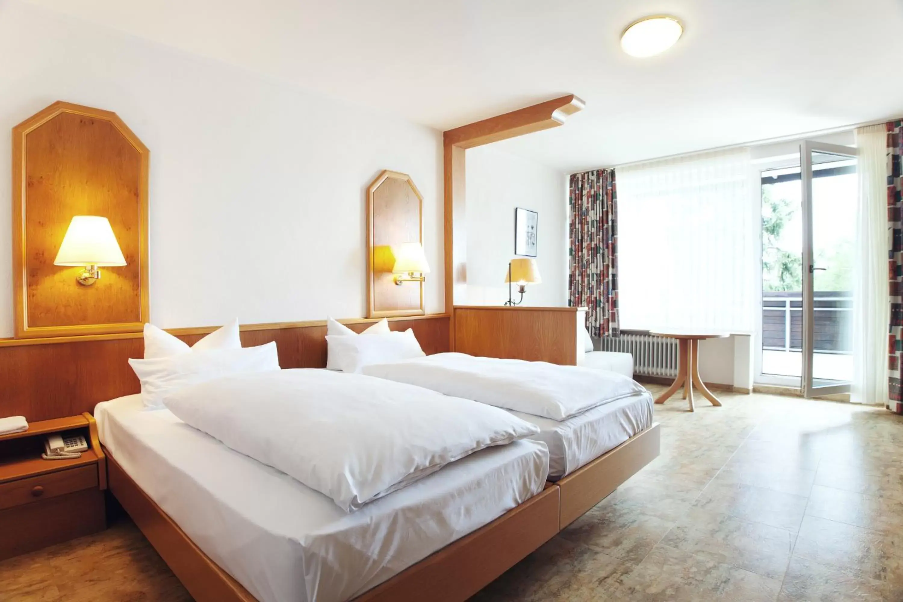 Decorative detail, Bed in Hotel Bergschlößchen