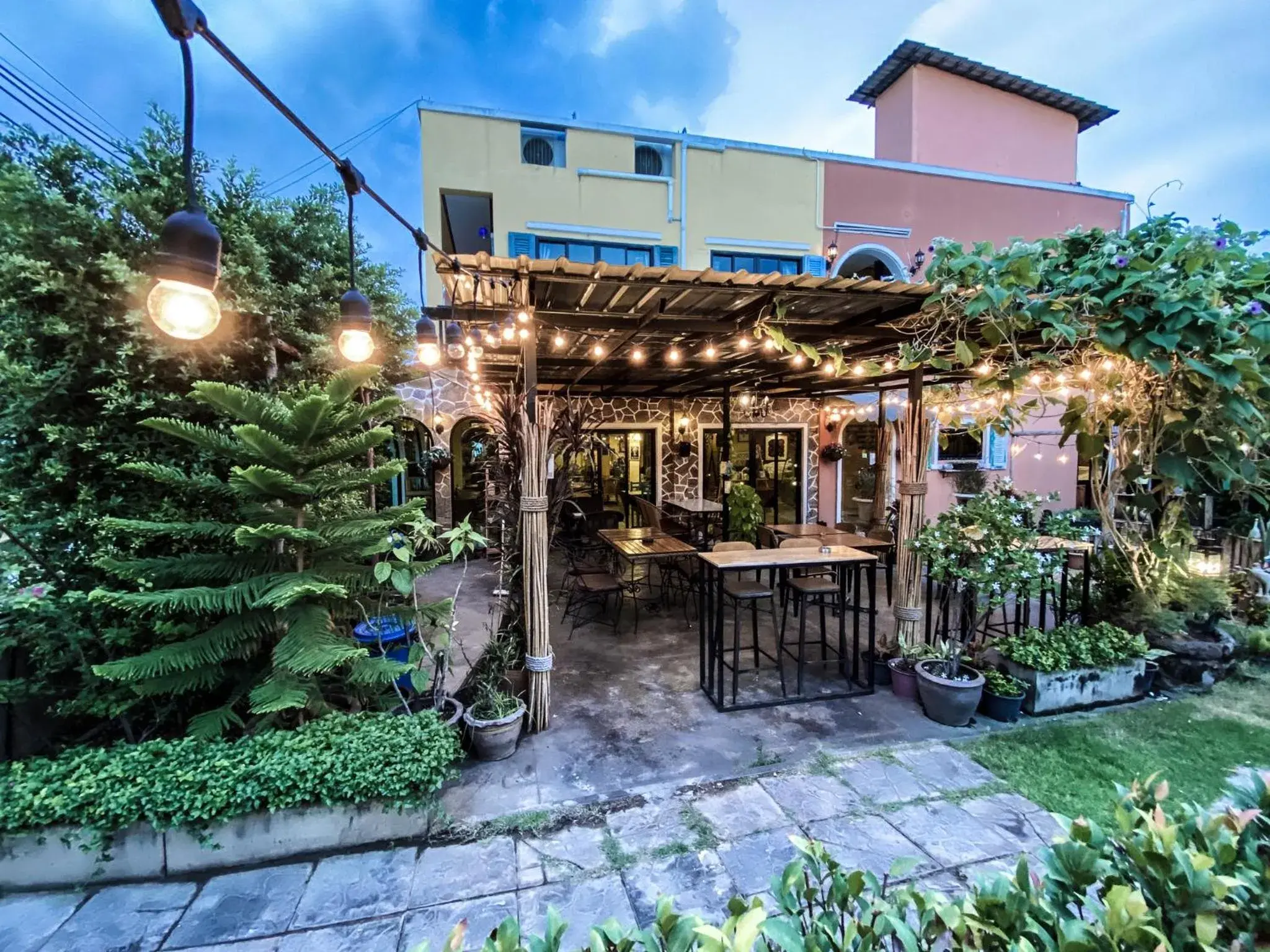 Patio, Property Building in The Castello Resort