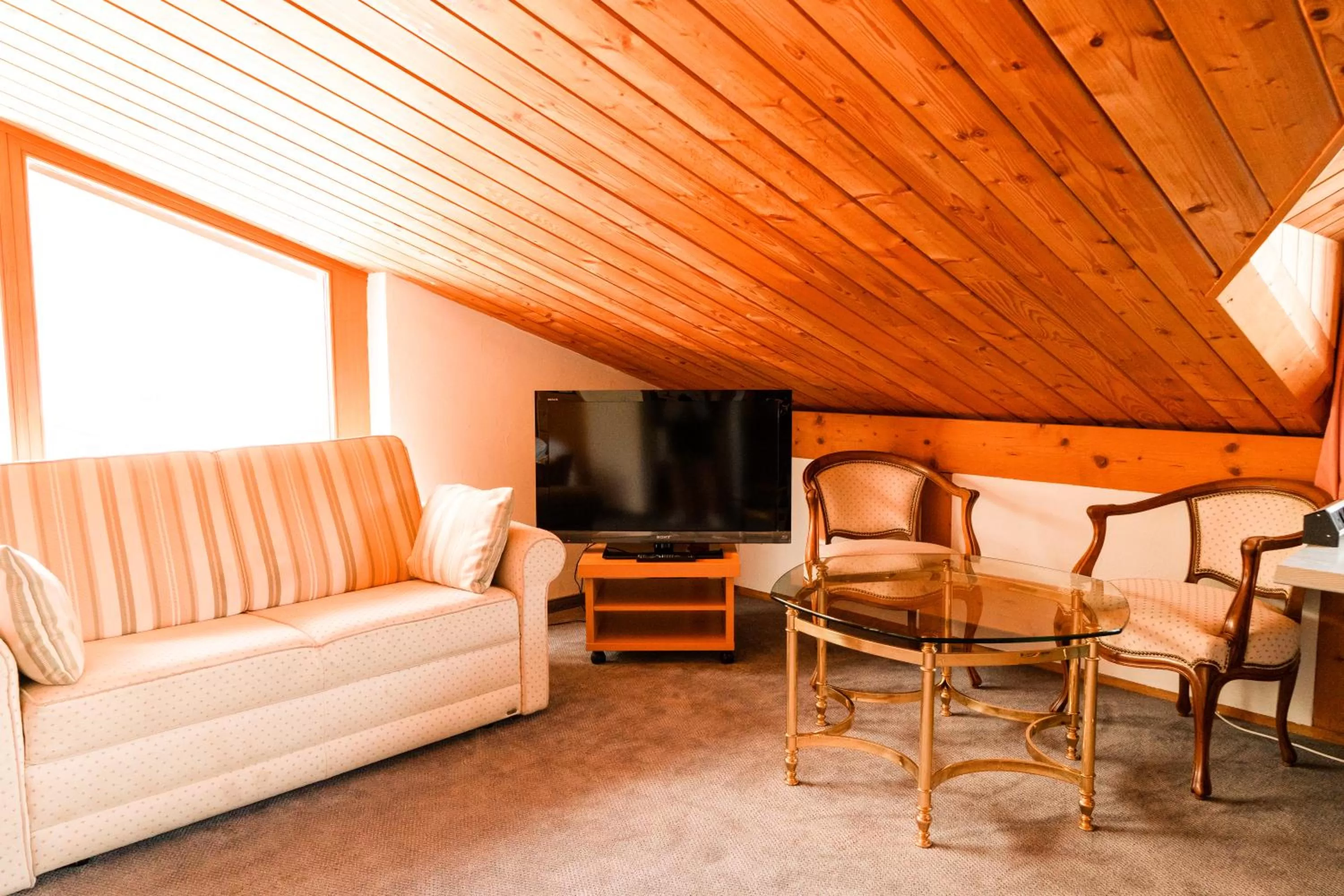 Seating area in Hostel Flims