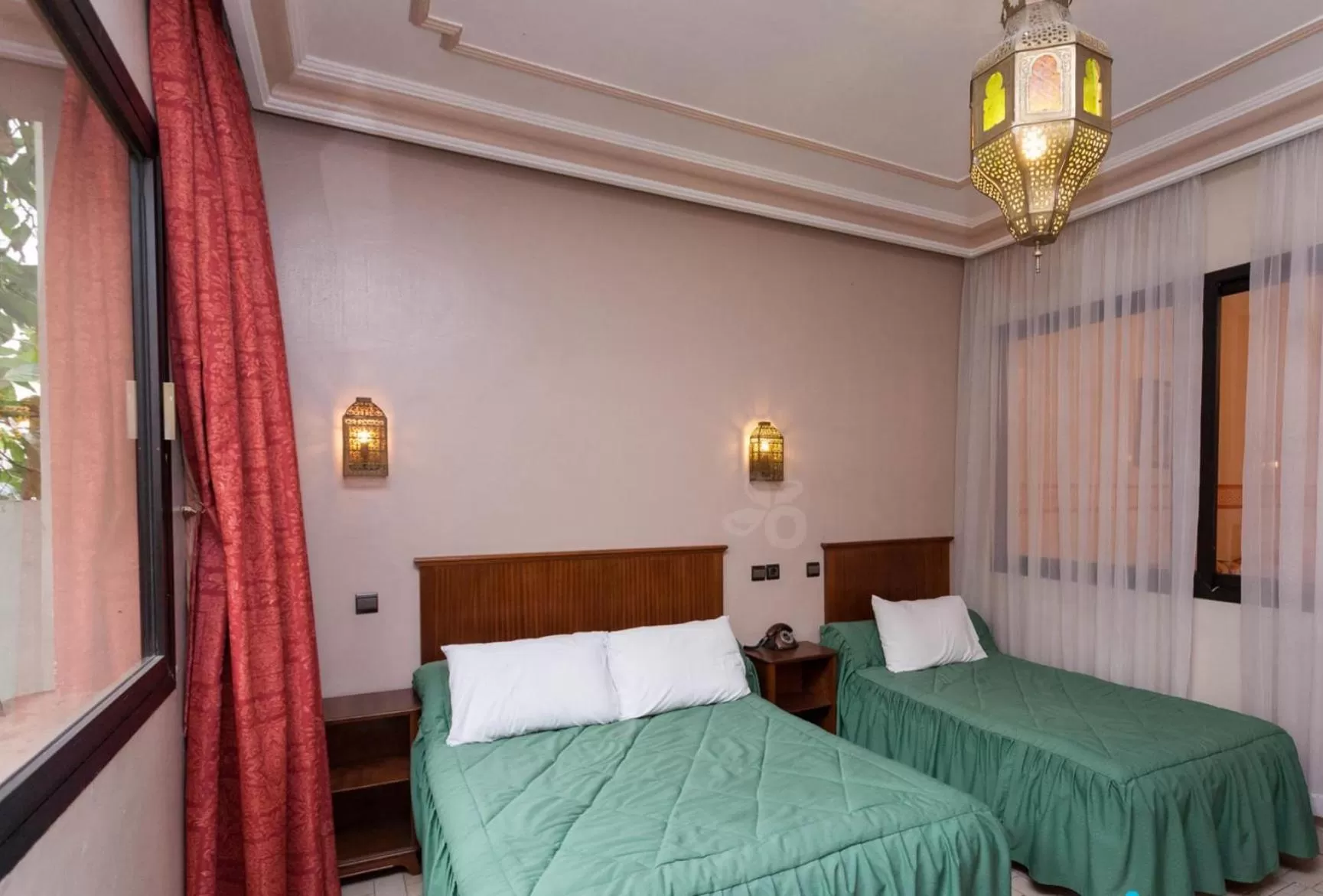 Bed in Hôtel Astrid