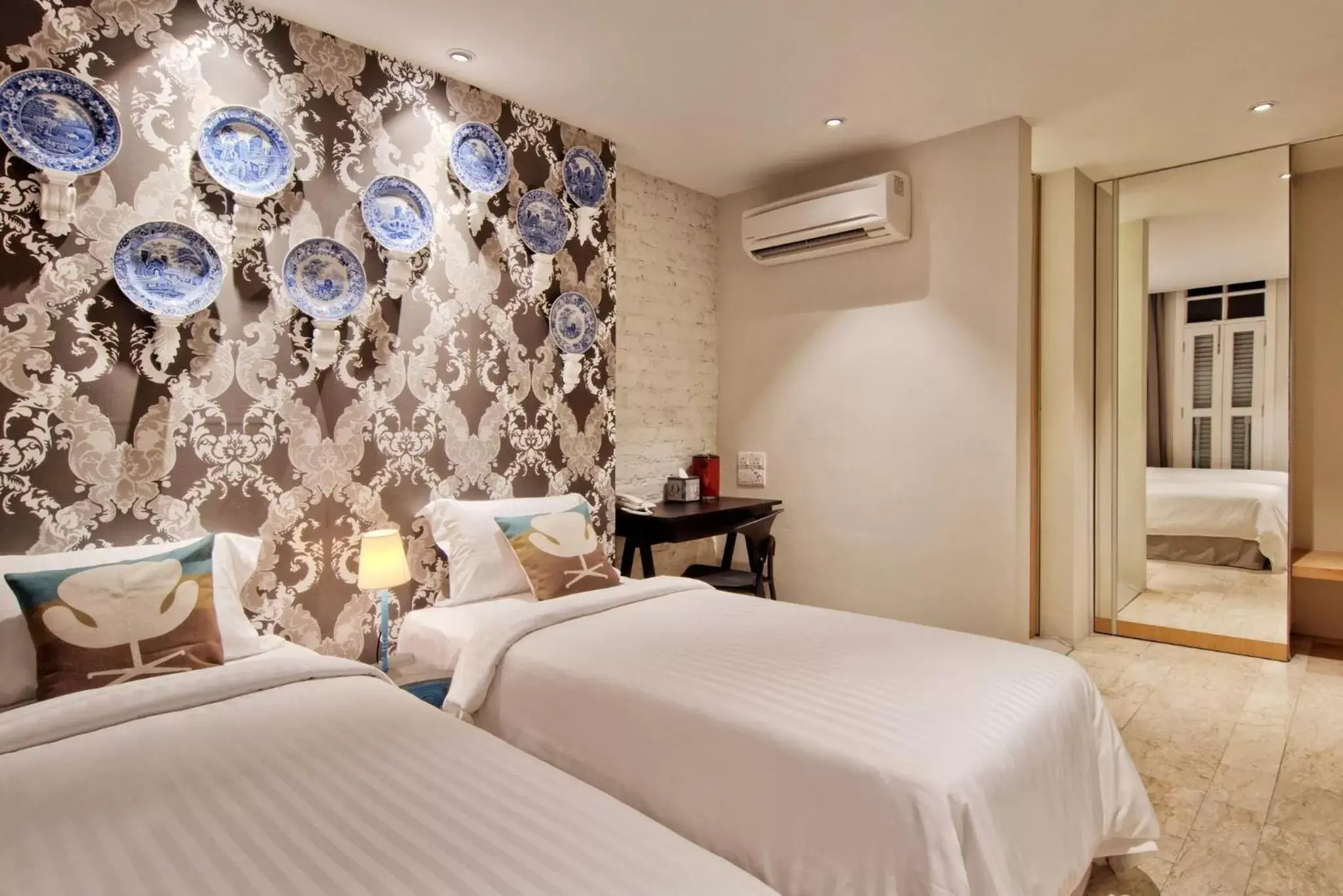 Bed in Timez Hotel Melaka