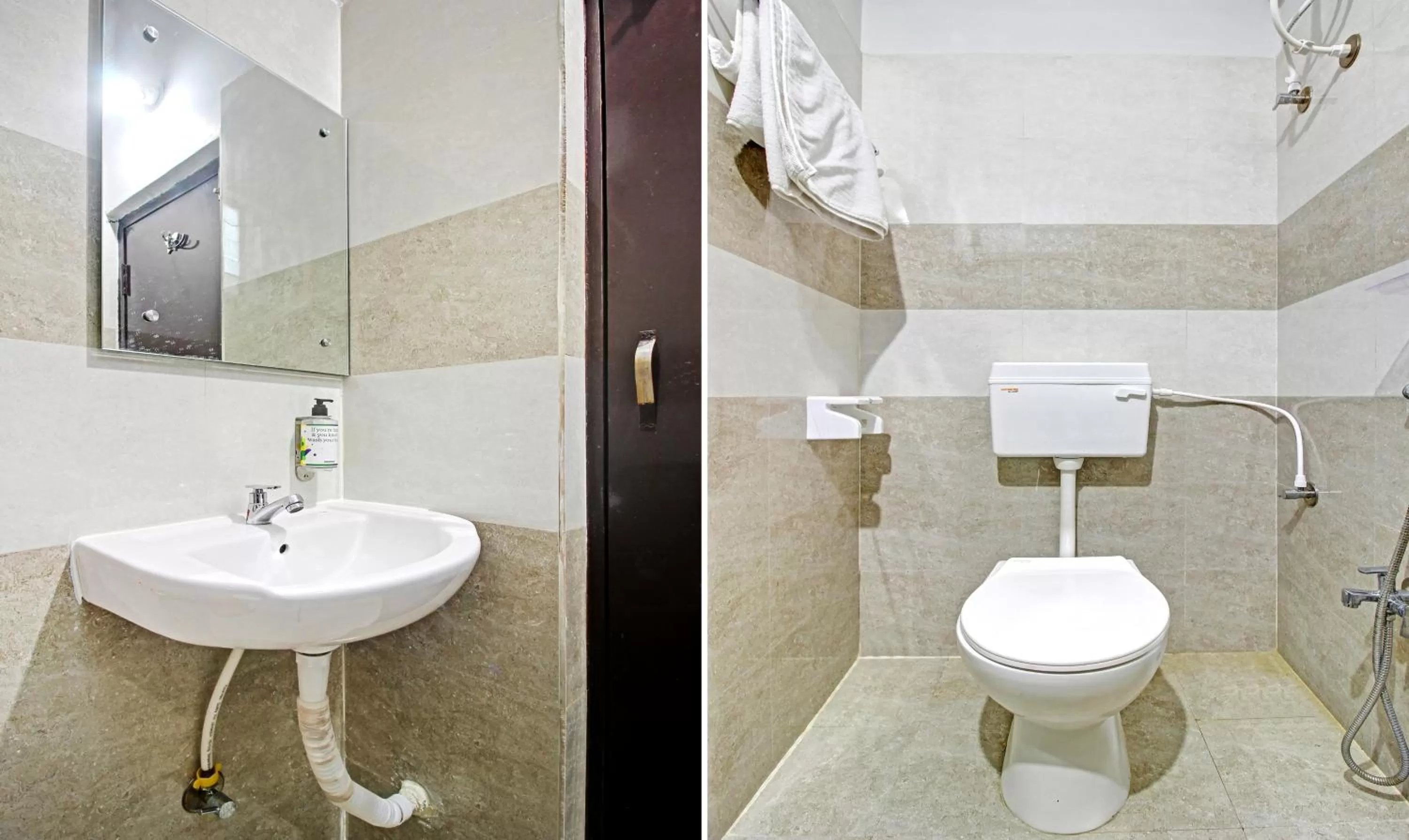 Toilet in Itsy Hotels Sunrise Grand, Hitech City