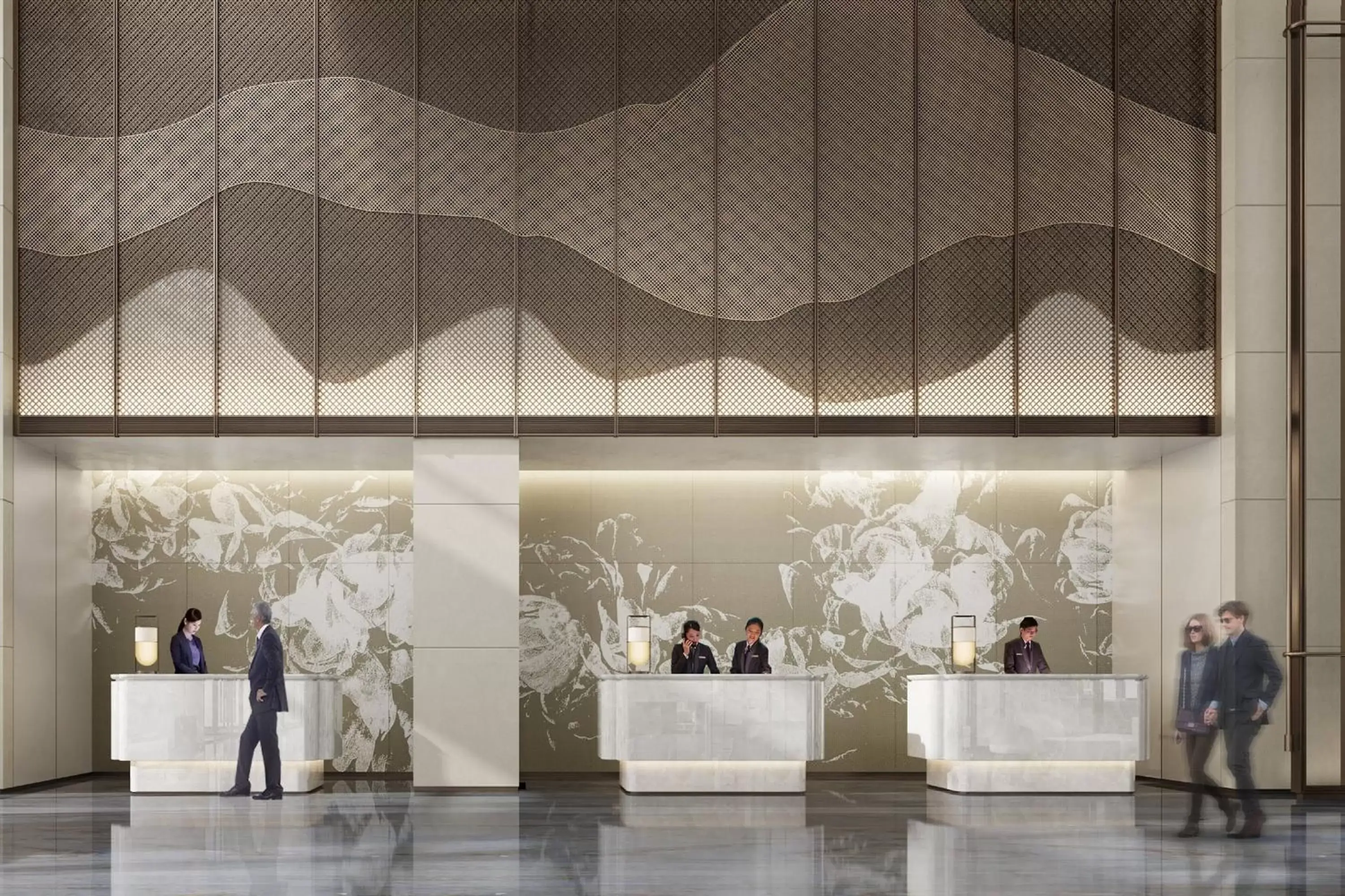 Lobby or reception, Banquet Facilities in Wenzhou Airport Marriott Hotel