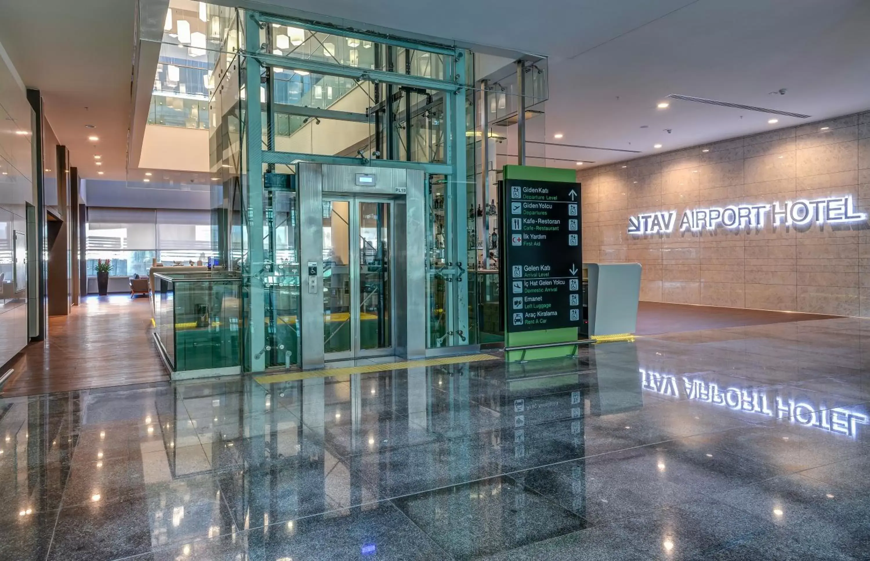 Area and facilities in TAV Airport Hotel Izmir