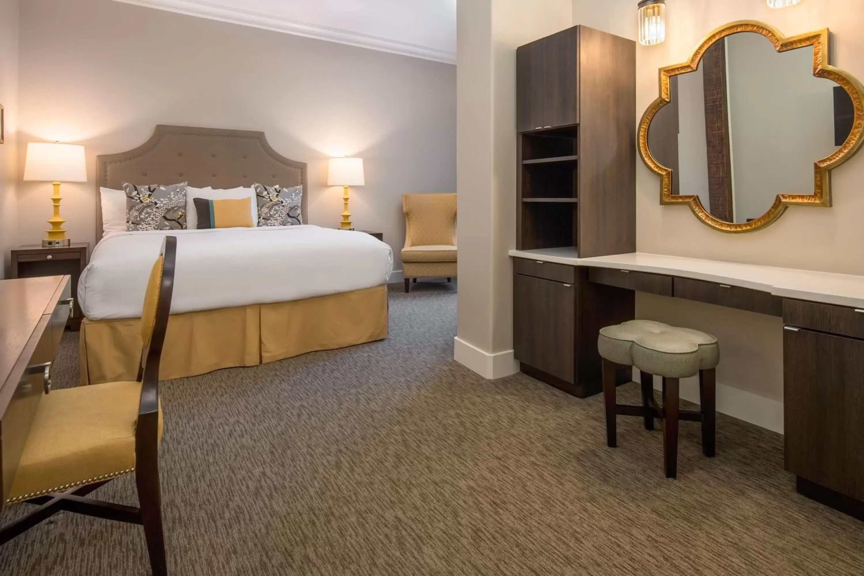 Seating area, Bed in The Mark Spencer Hotel Seating area, Bed in The Mark Spencer Hotel