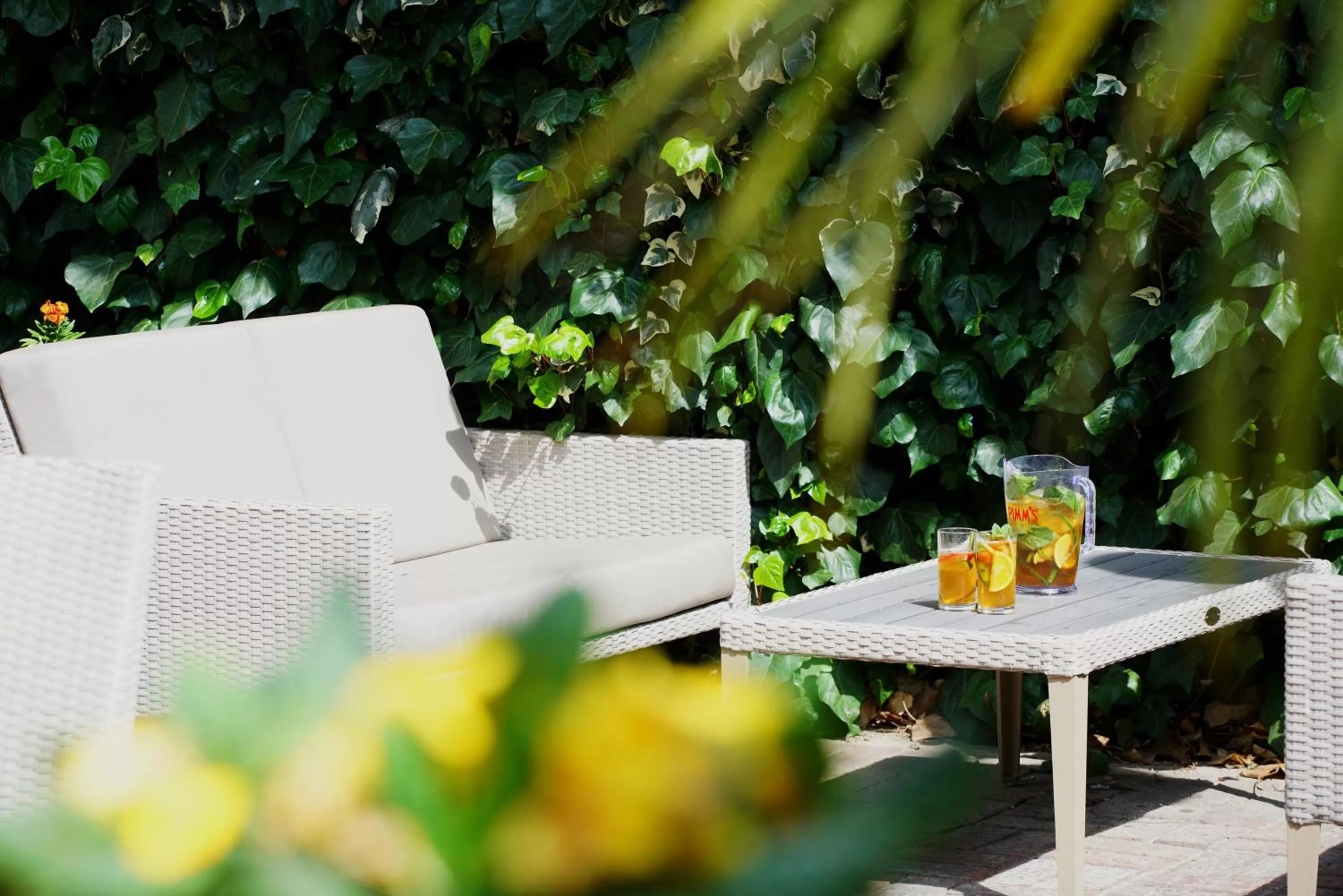 Patio in Best Western Ship Hotel