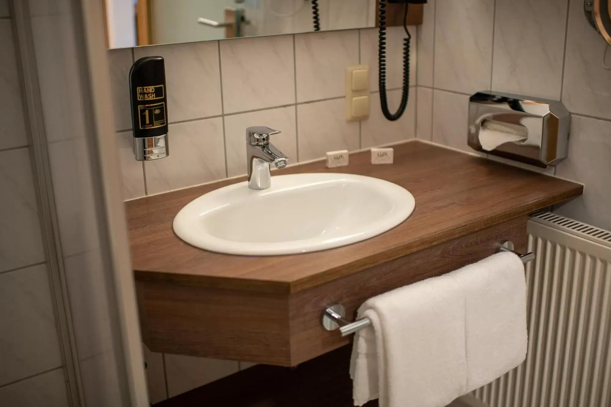 Bathroom in Landrefugium Obermüller Balancehotel