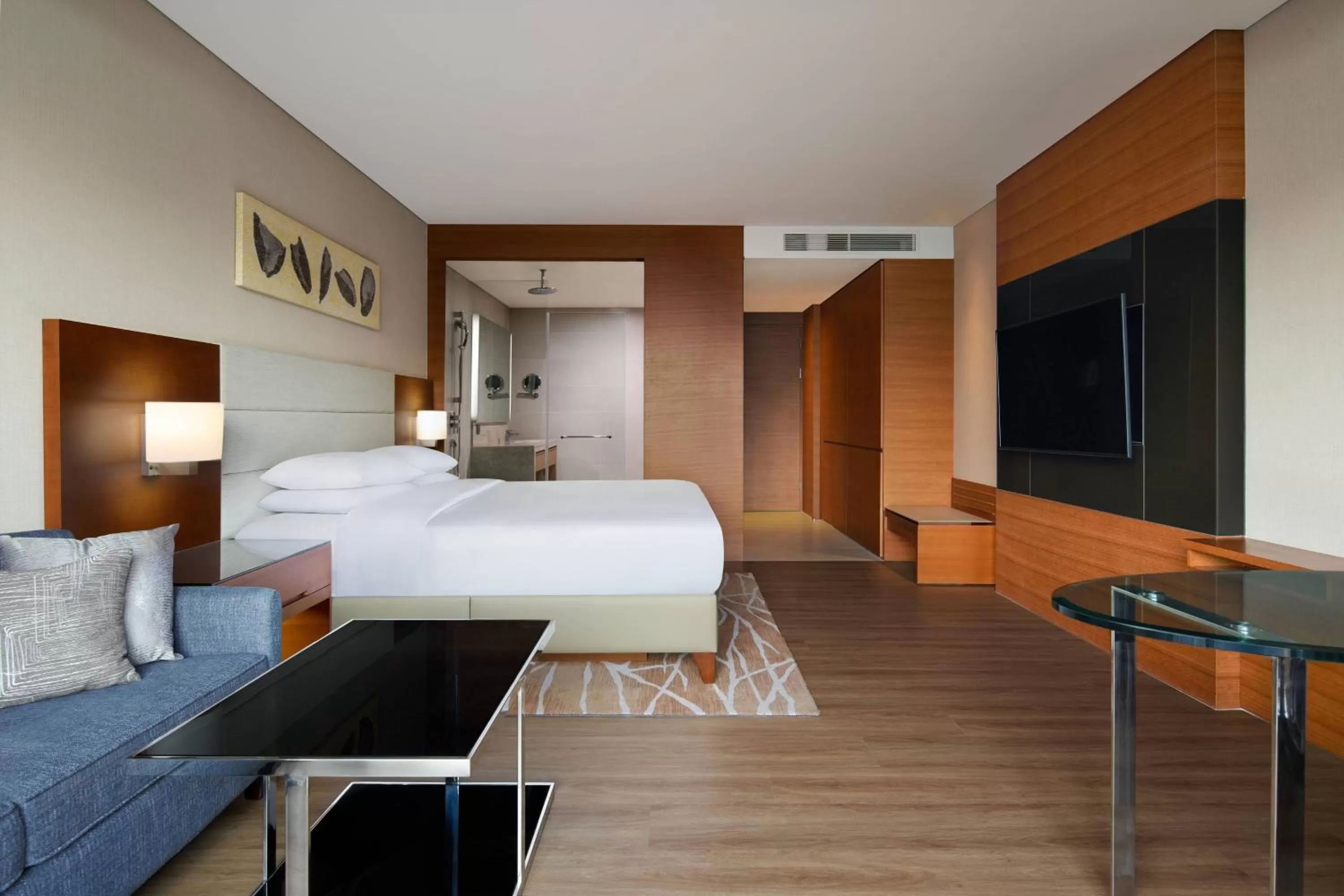 Photo of the whole room, Bed in Courtyard by Marriott Seoul Pangyo
