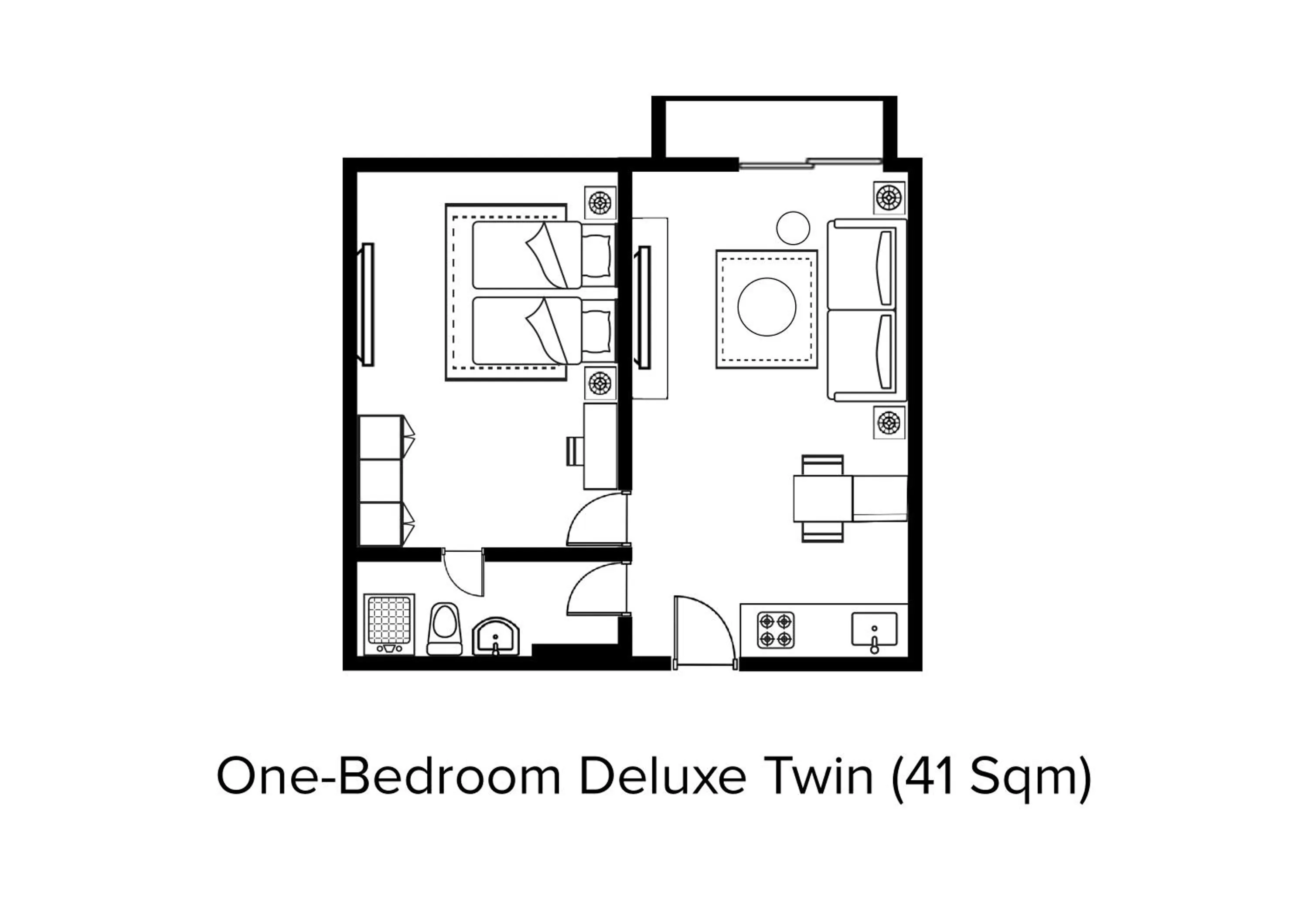 Floor plan in Citadines Sudirman Jakarta