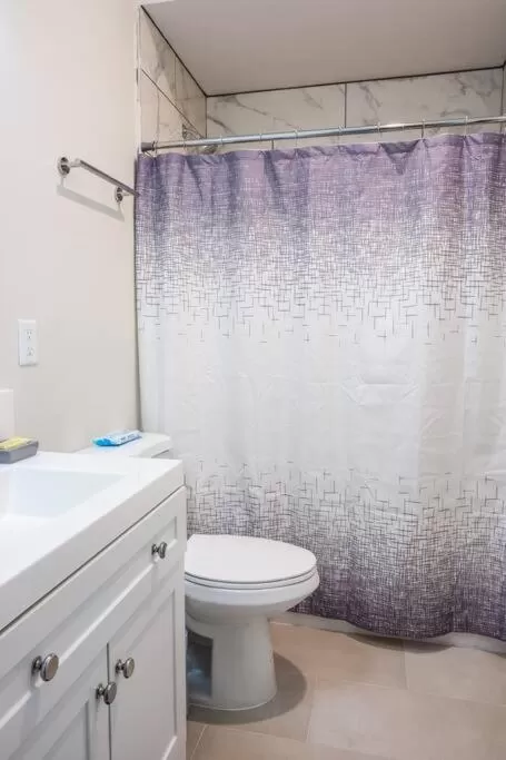 Bathroom in Studio with Large Balcony- San Diego Gateway