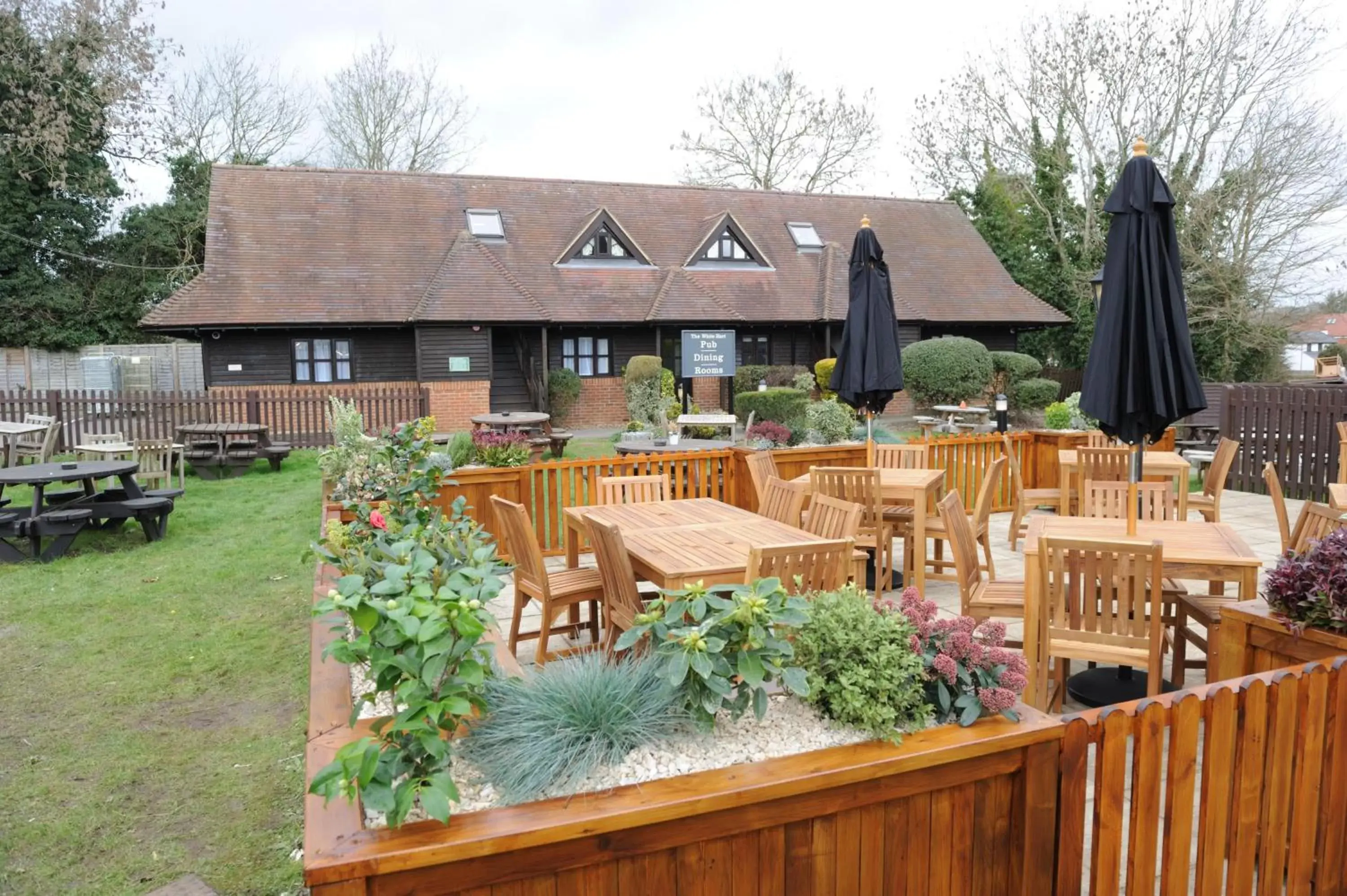 Patio in White Hart by Chef & Brewer Collection