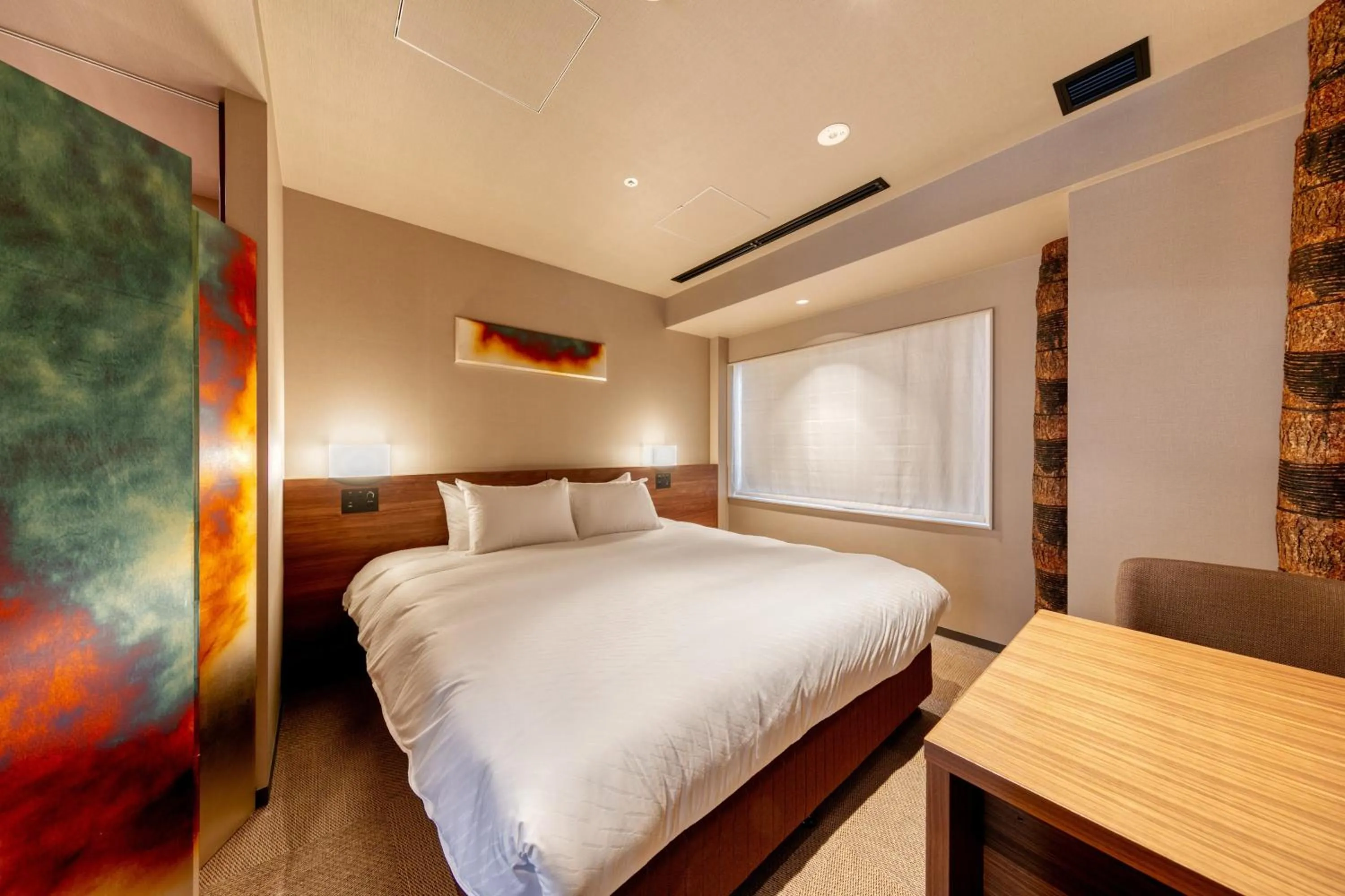 Photo of the whole room, Bed in Umekoji Potel KYOTO