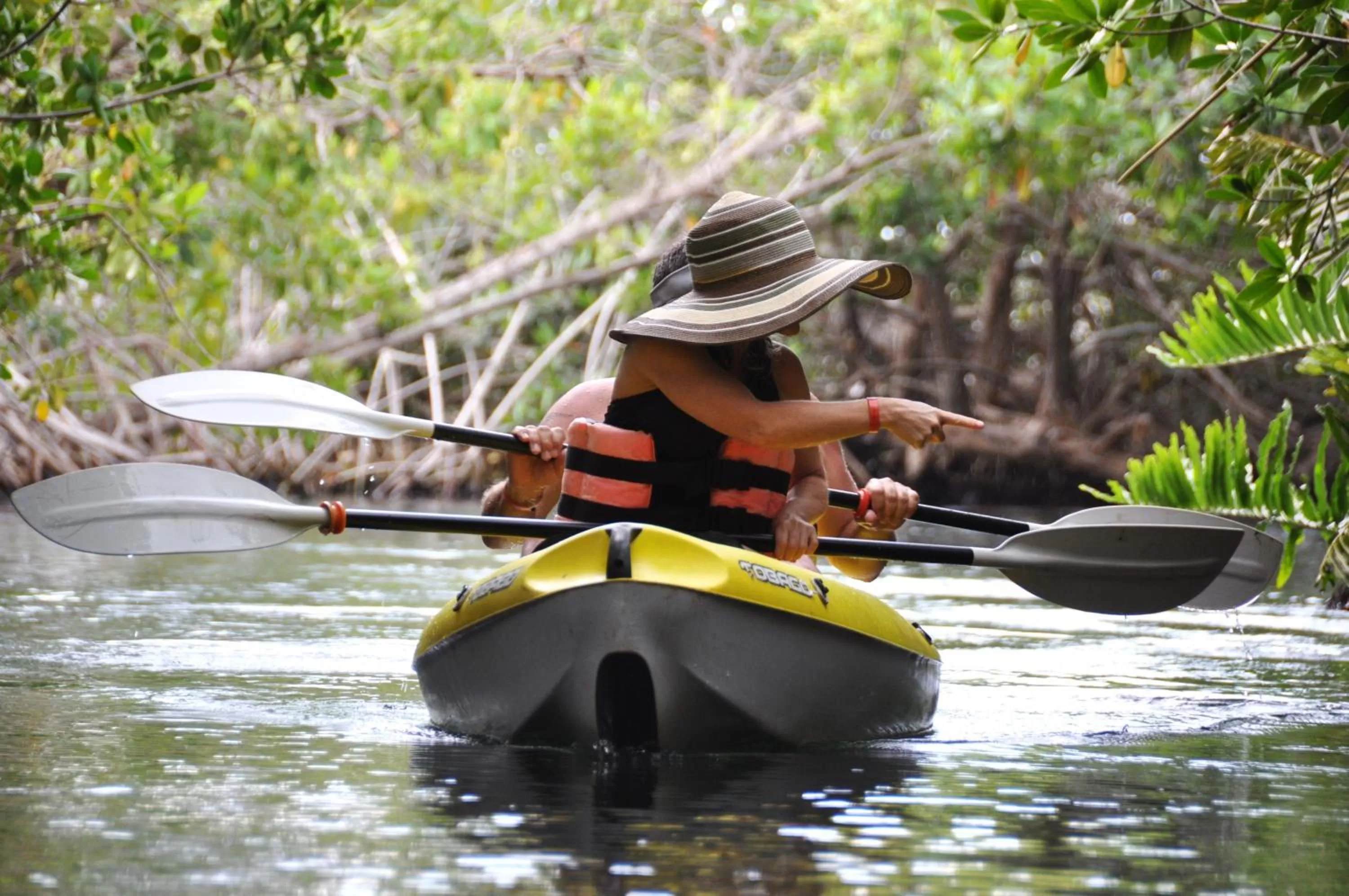 Canoeing in Kimpton Tres Rios Riviera Maya All-Inclusive Resort