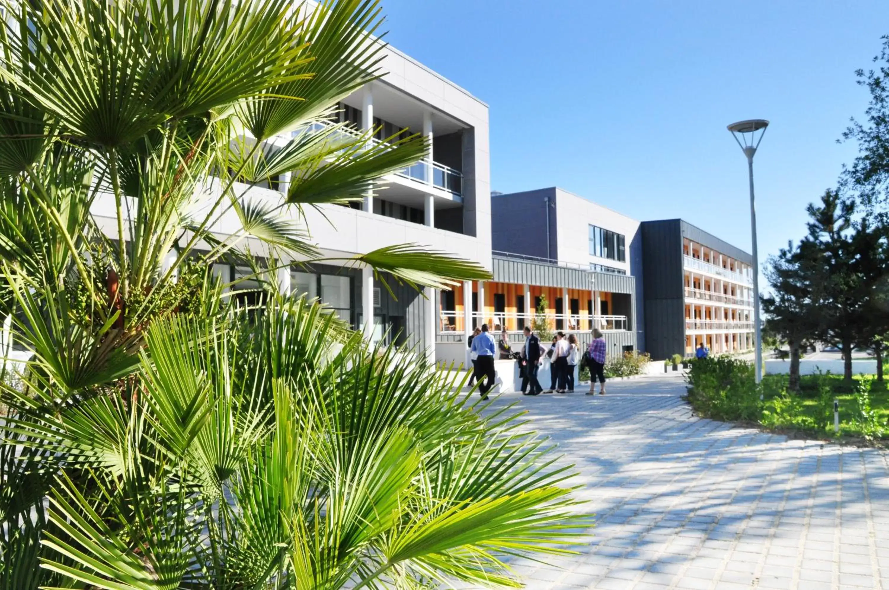 Patio, Property Building in Golden Tulip Pornic Suites